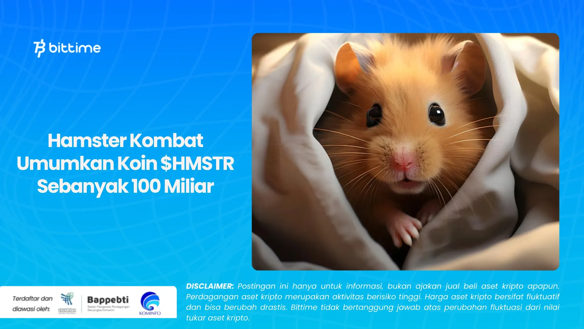 Hamster Kombat Umumkan Koin $HMSTR Sebanyak 100 Miliar