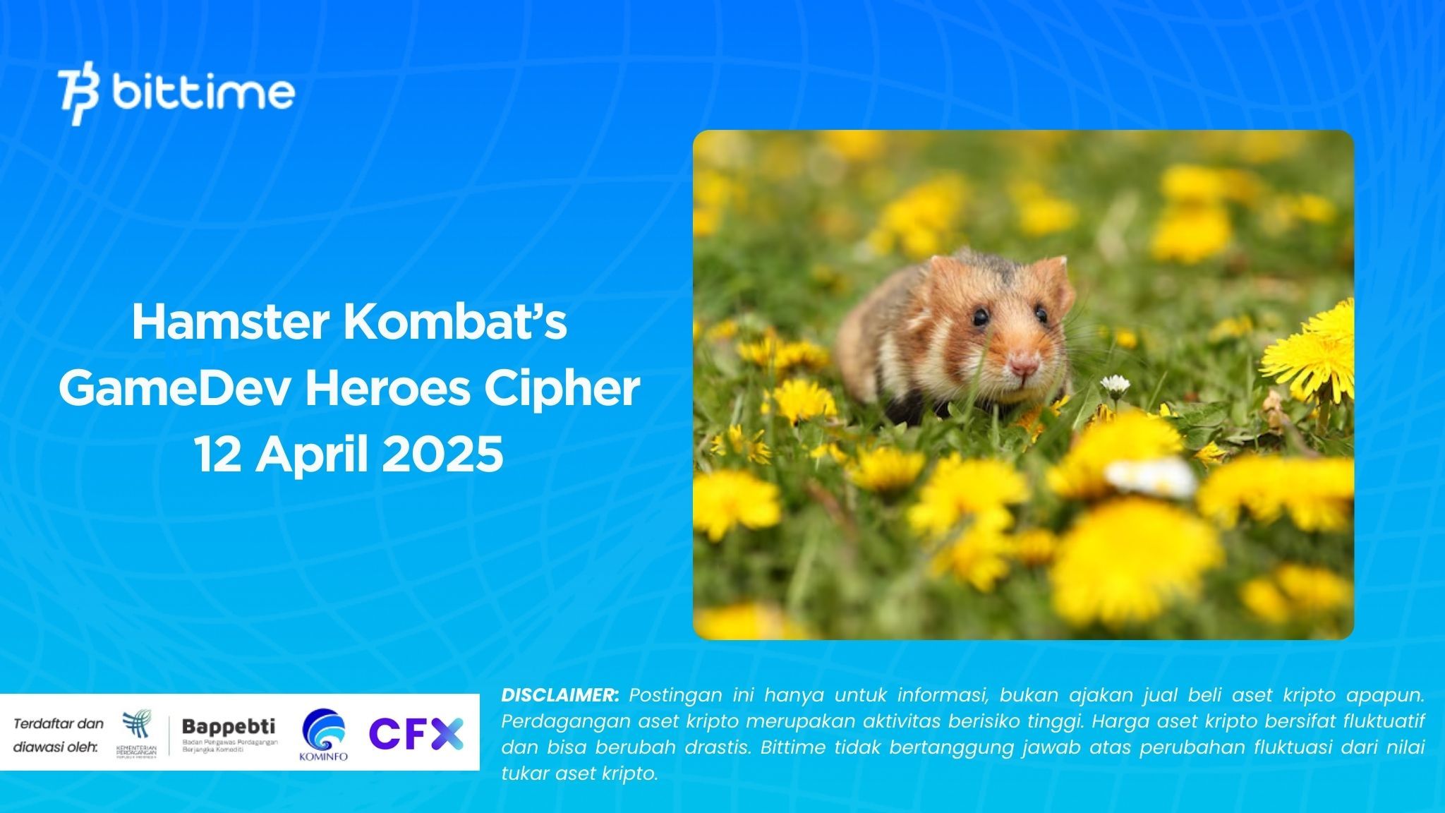 Hamster Kombat’s GameDev Heroes Cipher 12 April 2025