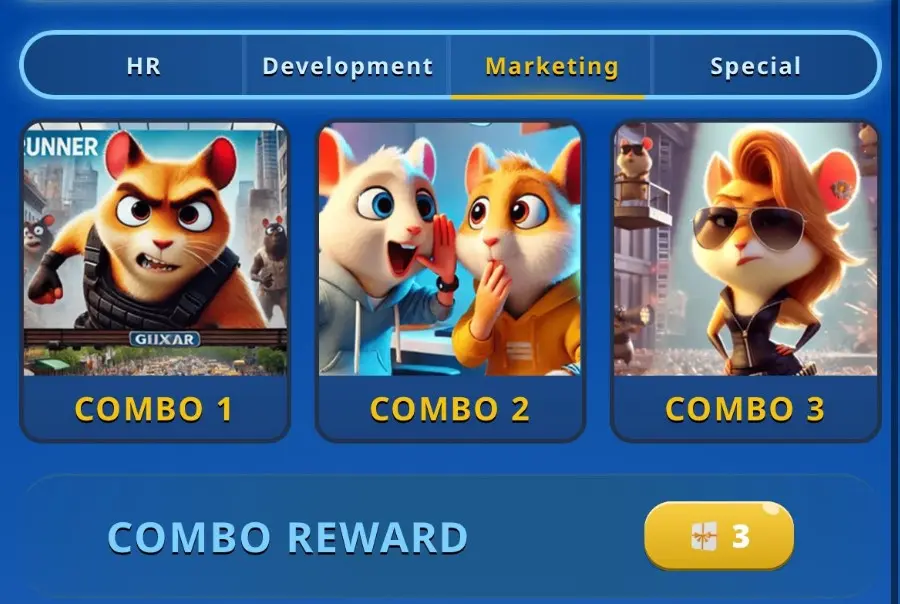 Hamster kombat gamedev daily combo 22 maret 2025.