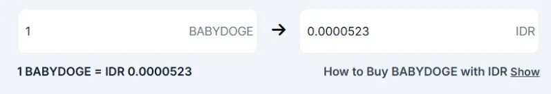 Harga 1 BABYDOGE.webp