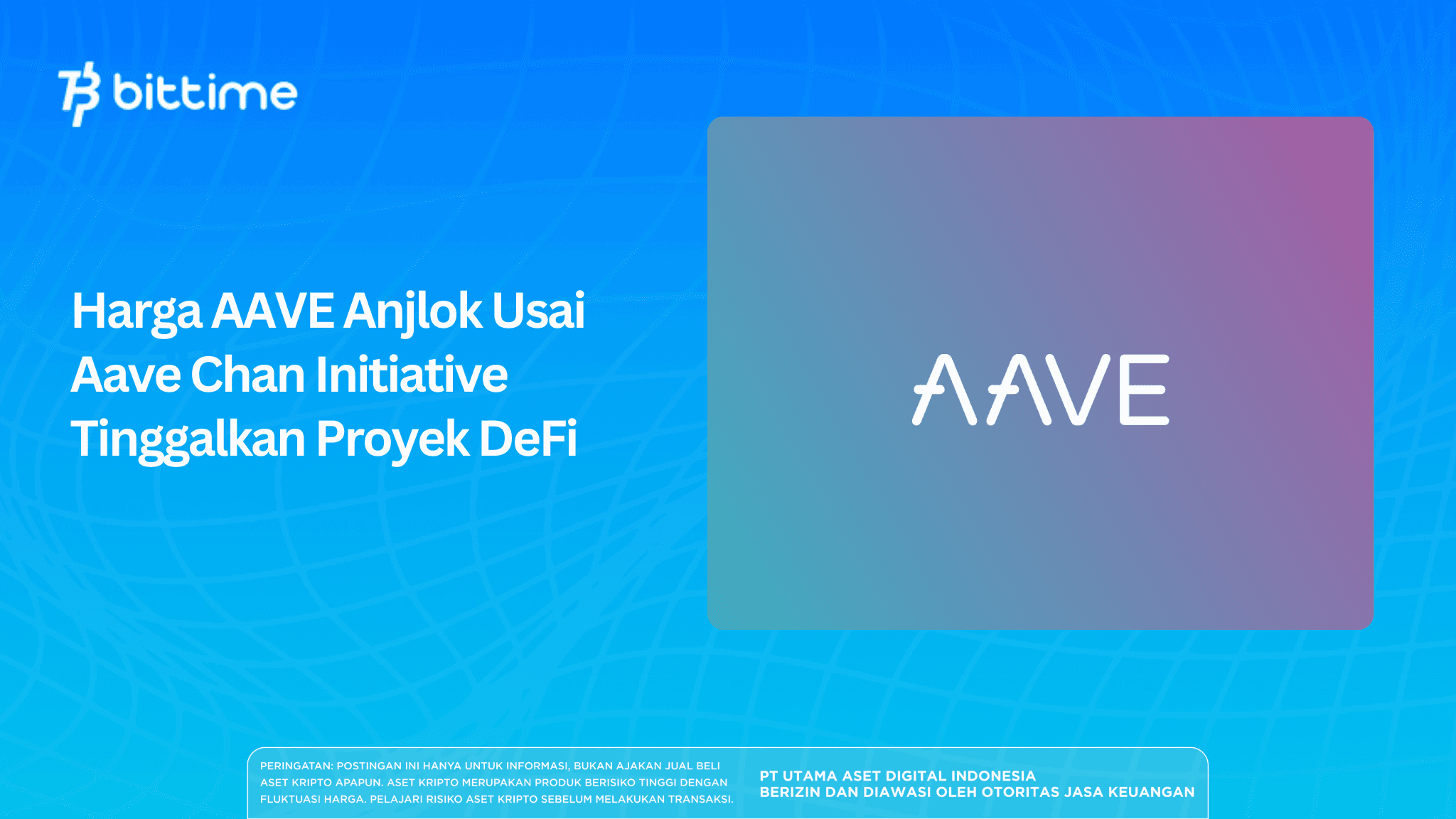 AAVE Price Plummets After Aave Chan Initiative Leaves DeFi Project