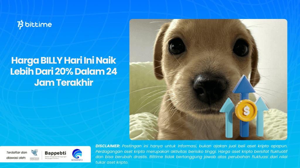 Harga BILLY Hari Ini Naik Lebih Dari 20% Dalam 24 Jam Terakhir