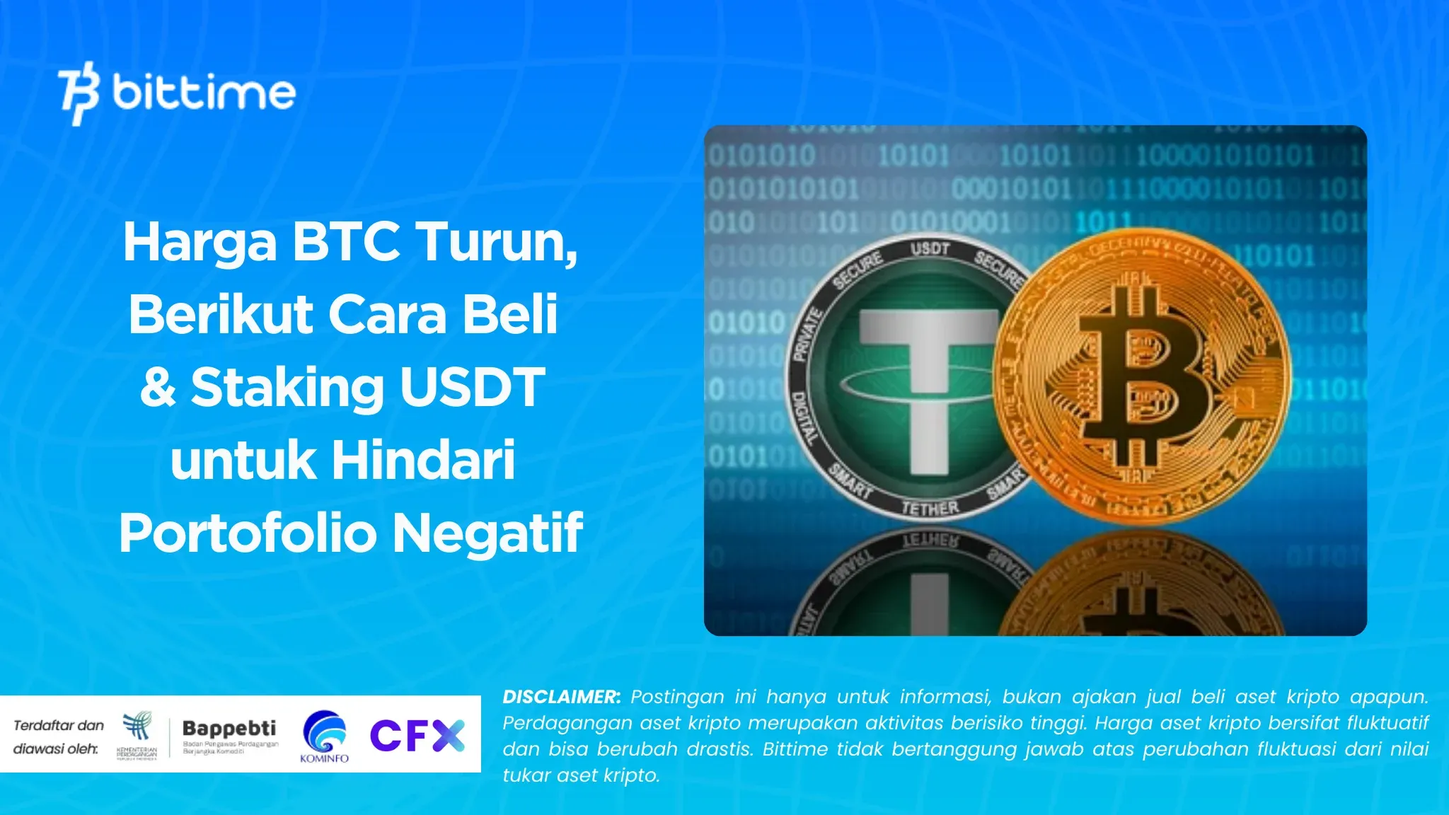 Harga BTC Turun, Cara Beli & Staking USDT