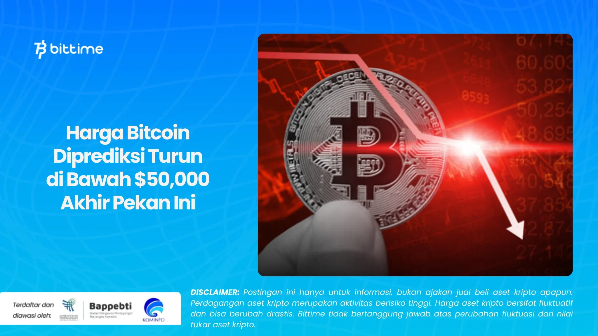 Harga Bitcoin Diprediksi Turun