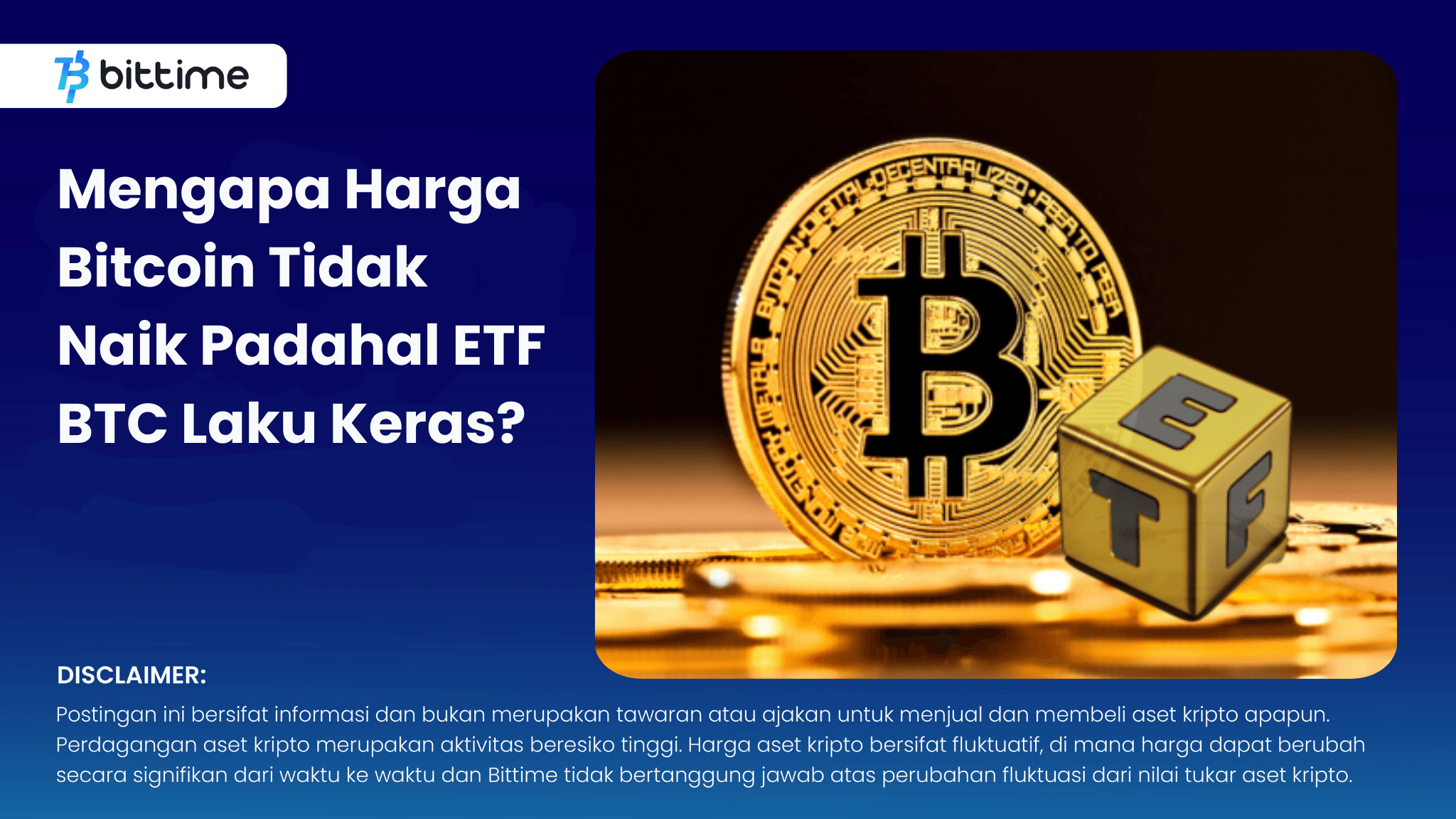 Mengapa Harga Bitcoin Tidak Naik Padahal ETF BTC Laku Keras?