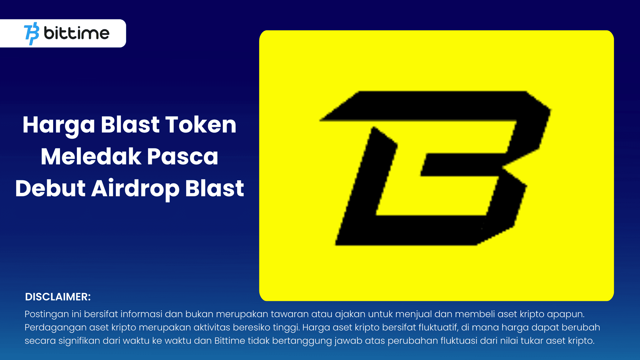 Harga Blast Token Meledak Pasca Debut Airdrop Blast