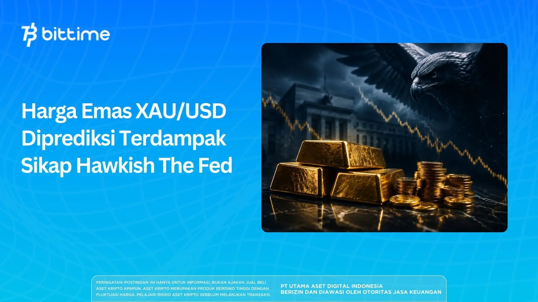 Harga Emas XAU/USD Diprediksi Terdampak Sikap Hawkish The Fed