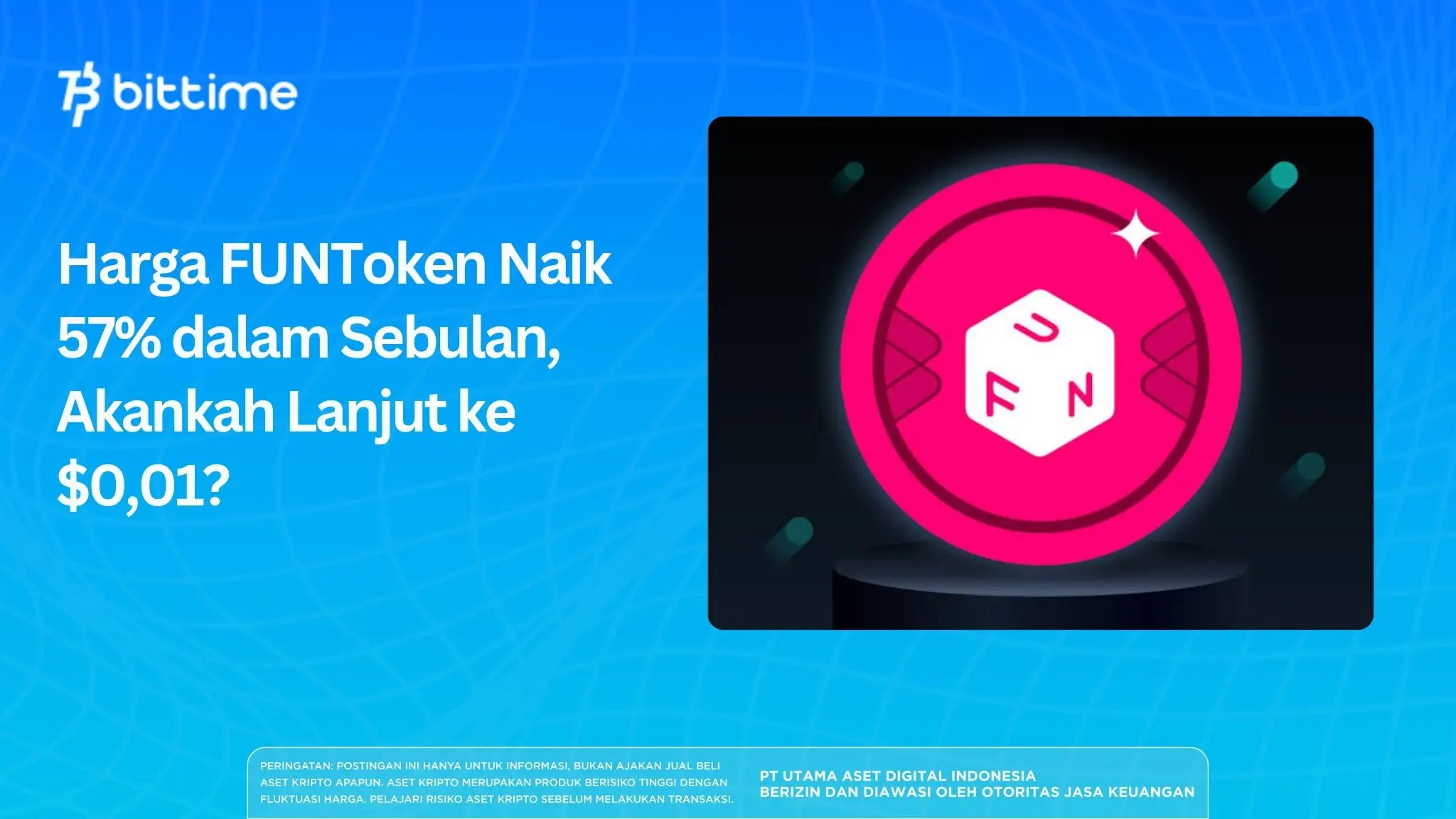Harga FUNToken Naik 57% dalam Sebulan, Akankah Lanjut ke $0,01?