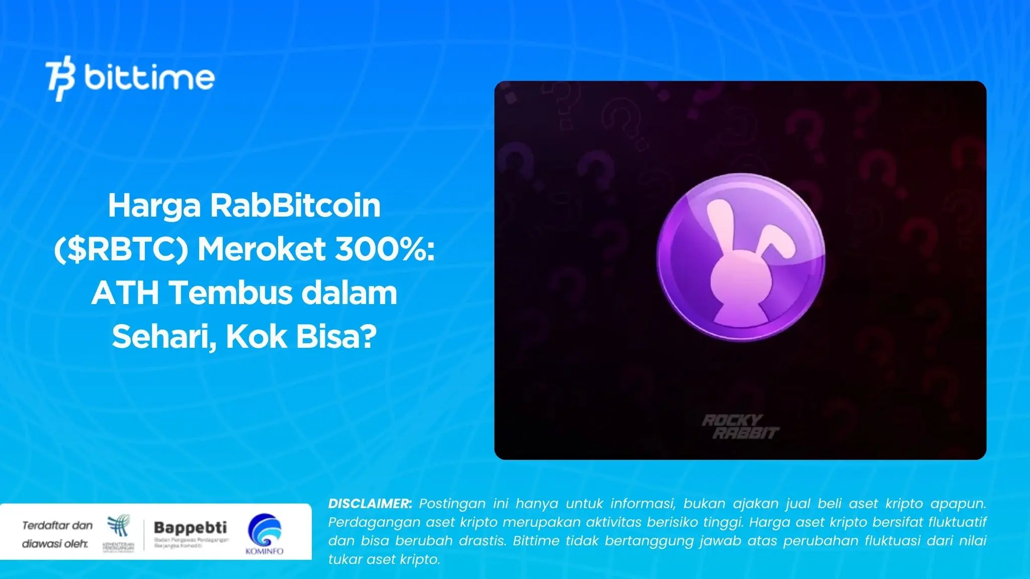 Harga RabBitcoin ($RBTC) Meroket 300%: ATH Tembus dalam Sehari, Kok Bisa?