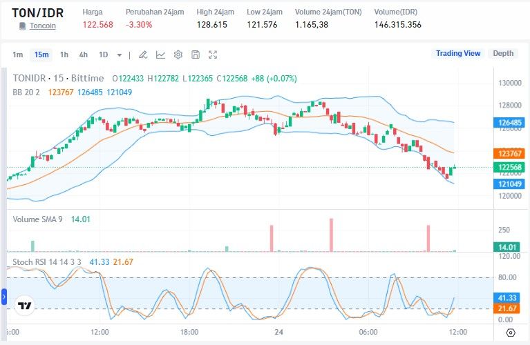Harga Toncoin (TON) Dibayangi Koreksi