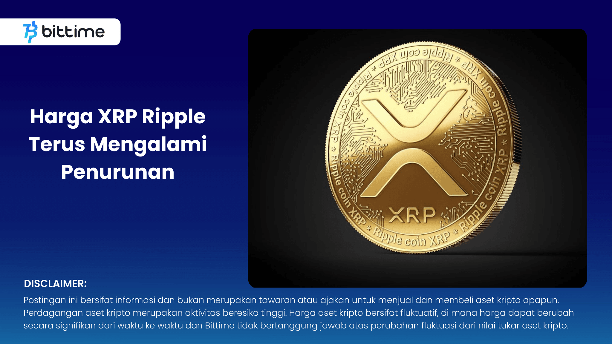 Harga XRP Ripple Terus Mengalami Penurunan