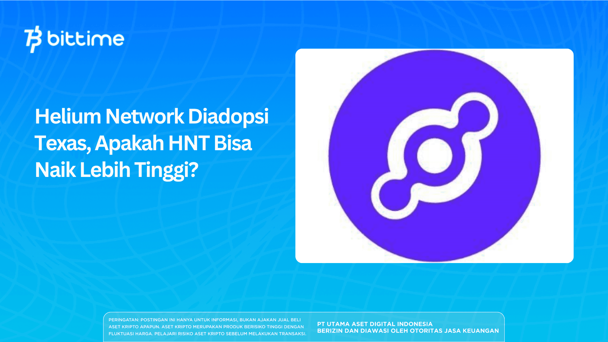 Helium Network Diadopsi Texas, Apakah HNT Bisa Naik Lebih Tinggi?