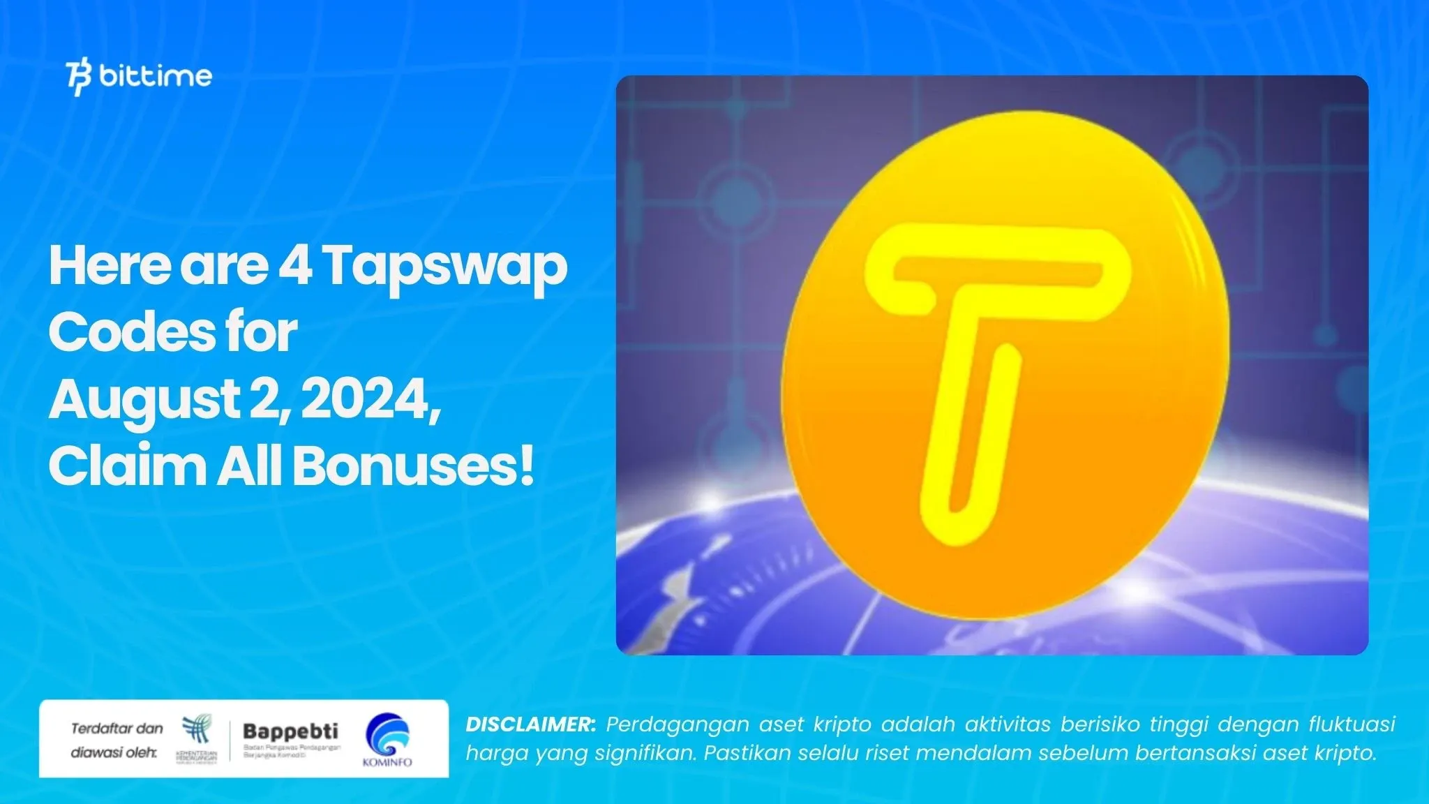 Here are 4 Tapswap Codes for August 2, 2024, Claim All Bonuses!.webp