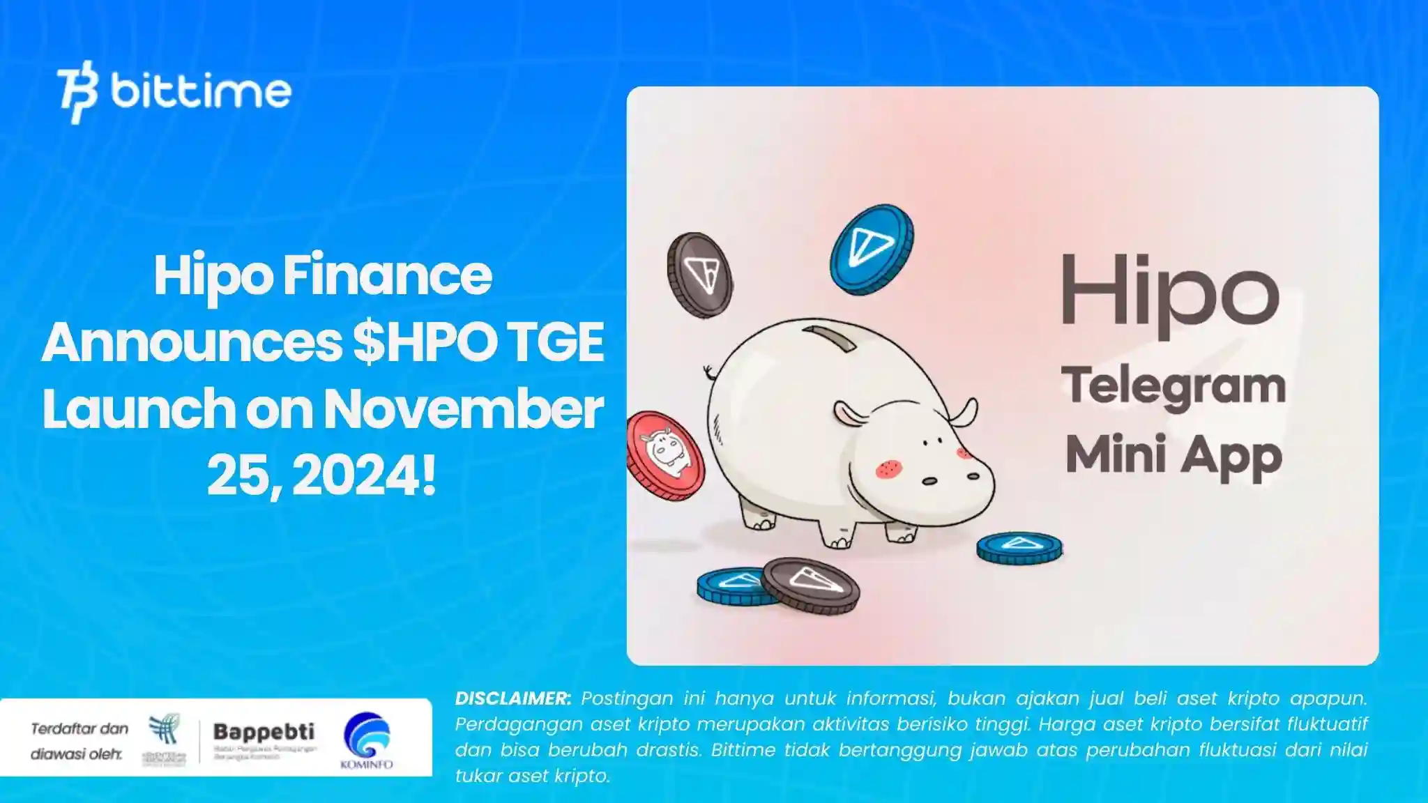 Hipo Finance Announces $HPO TGE Launch on November 25, 2024!.webp