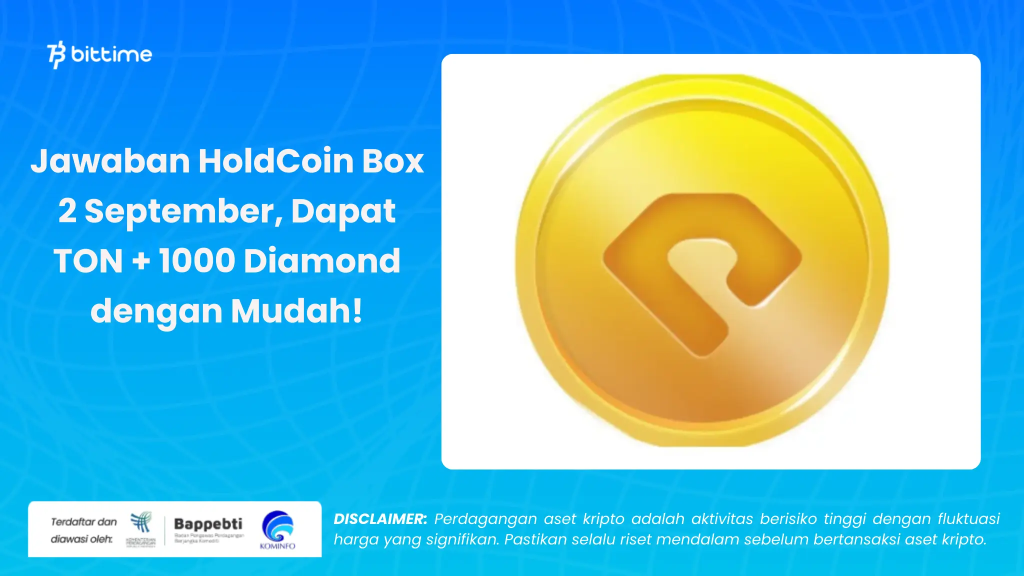 HoldCoin Box 2 September - Bittime