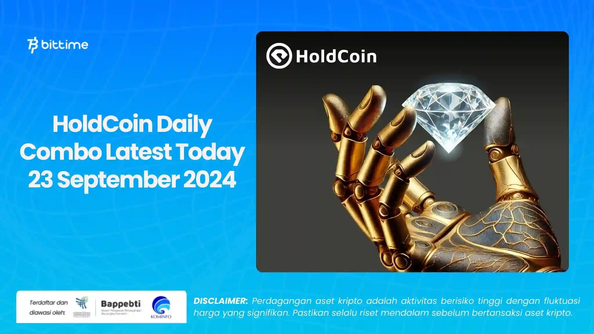 HoldCoin Daily Combo Latest Today 23 September 2024.webp