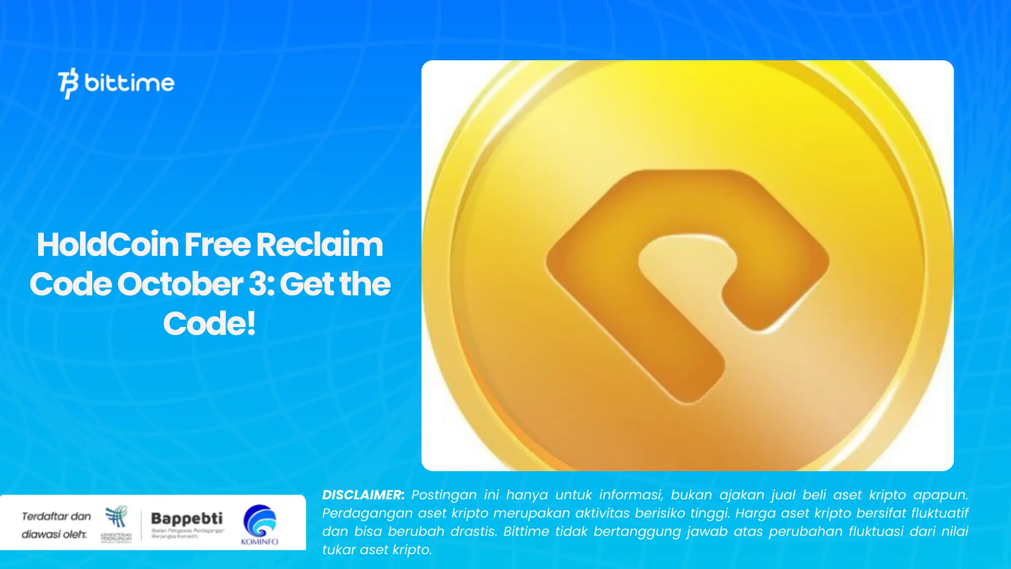 HoldCoin Free Reclaim Code October 3: Get the Code!