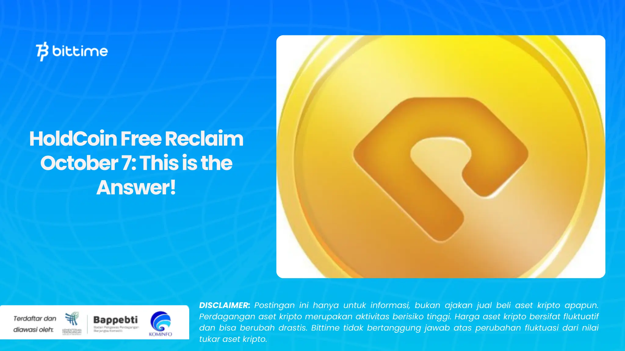 HoldCoin Free Reclaim October 7: This is the Answer!