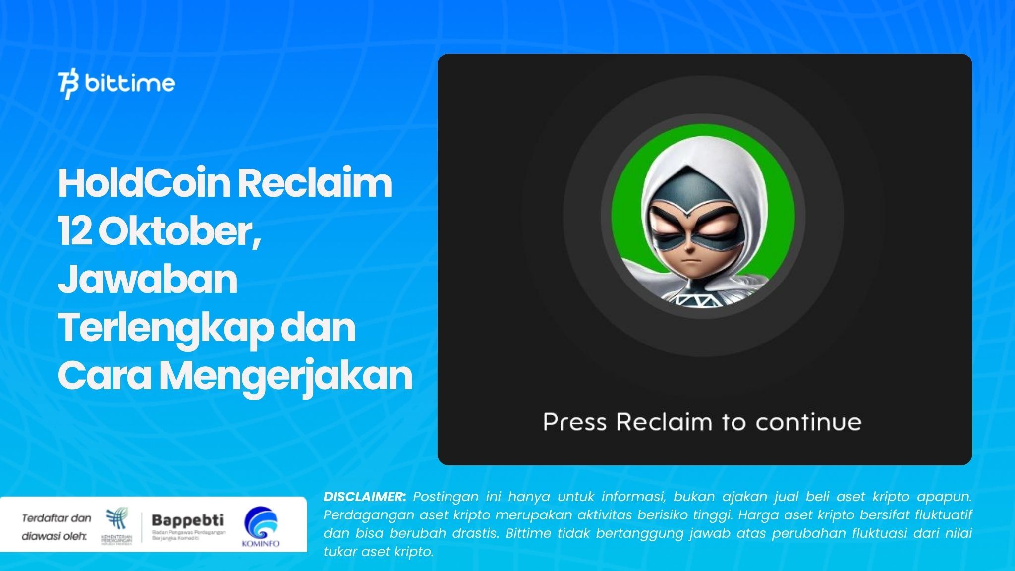 HoldCoin Reclaim 12 Oktober, Jawaban Terlengkap dan Cara Mengerjakan