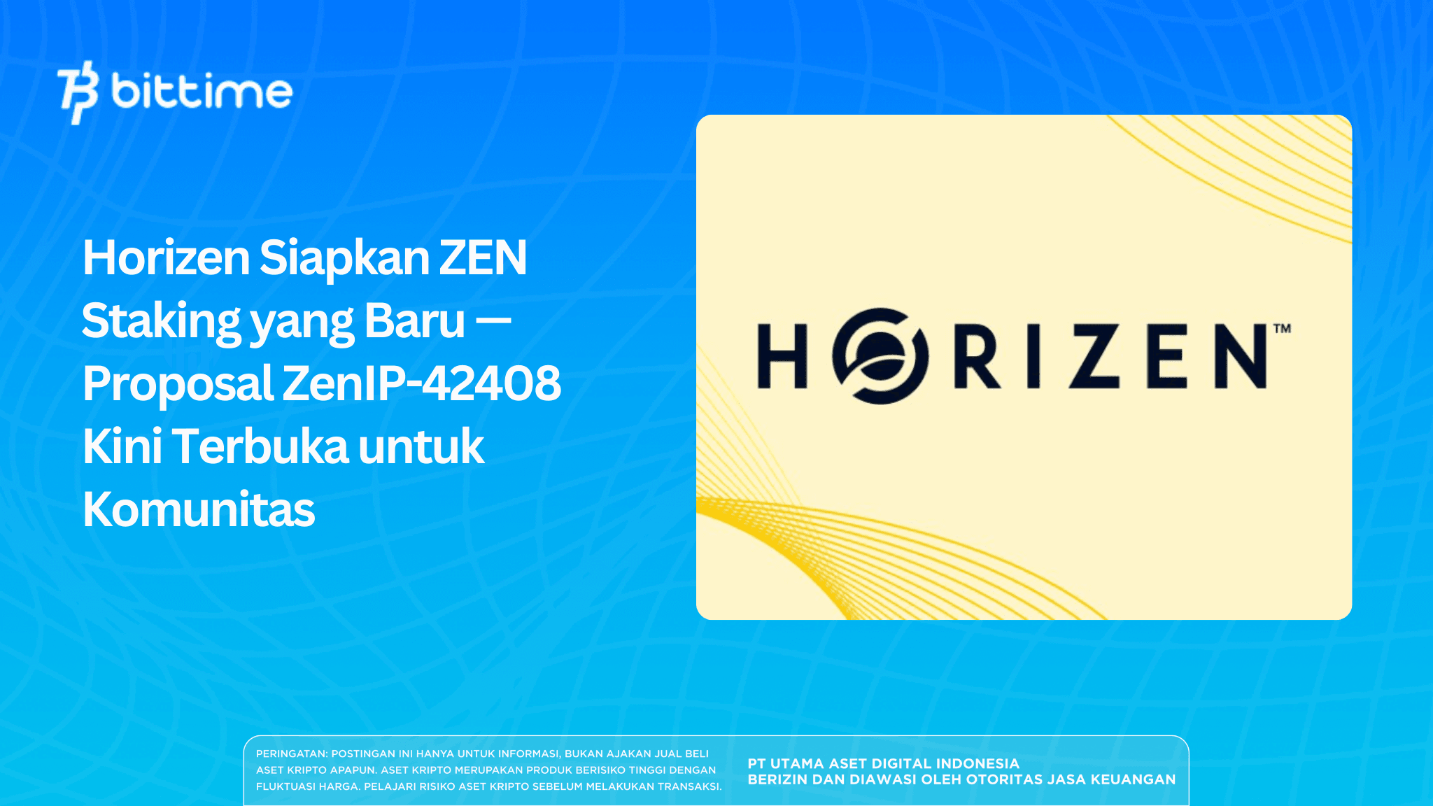 Horizen Prepares New ZEN Staking Launch — ZenIP-42408 Proposal Now Open for Community Discussion