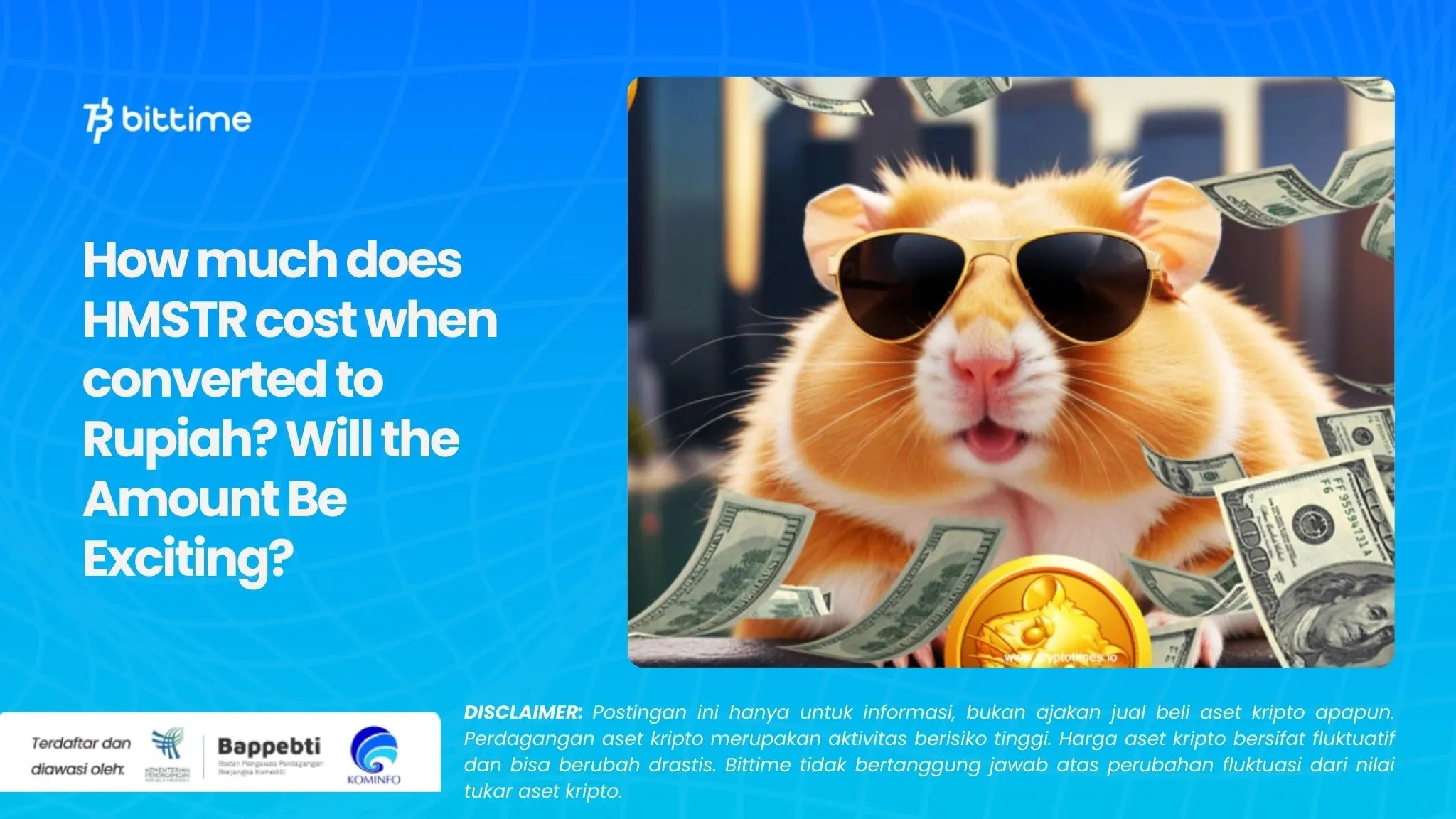 How much does HMSTR cost when converted to Rupiah