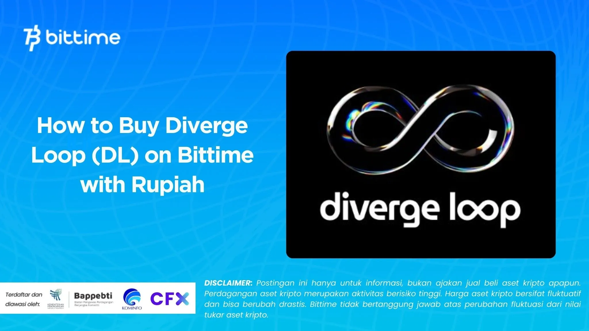 How to Buy Diverge Loop (DLC) on Bittime with Rupiah