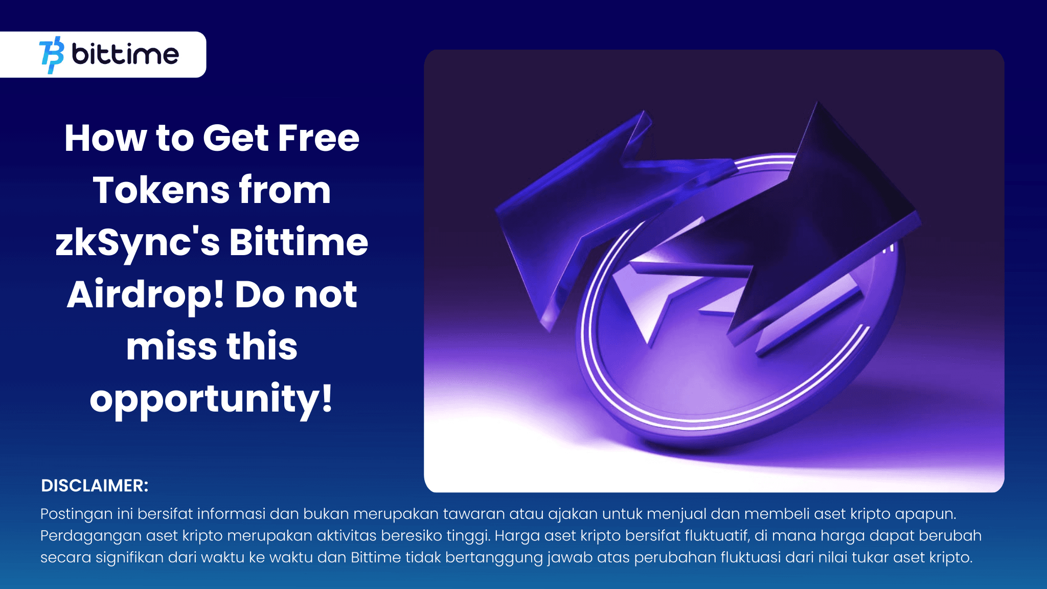 How to Get Free Tokens from zkSync's Bittime Airdrop! Do not miss this opportunity! .png