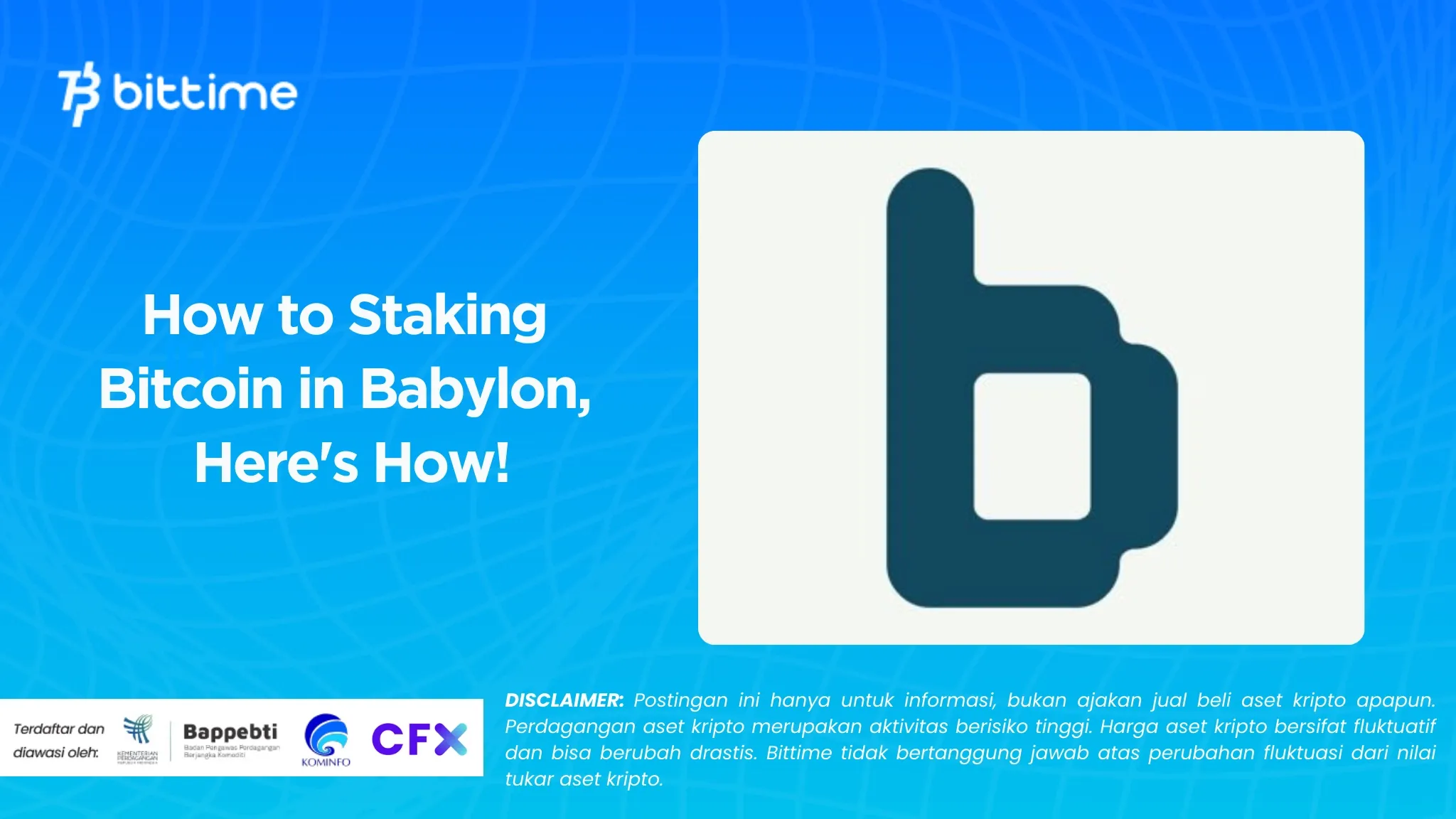 Staking Bitcoin in Babylon