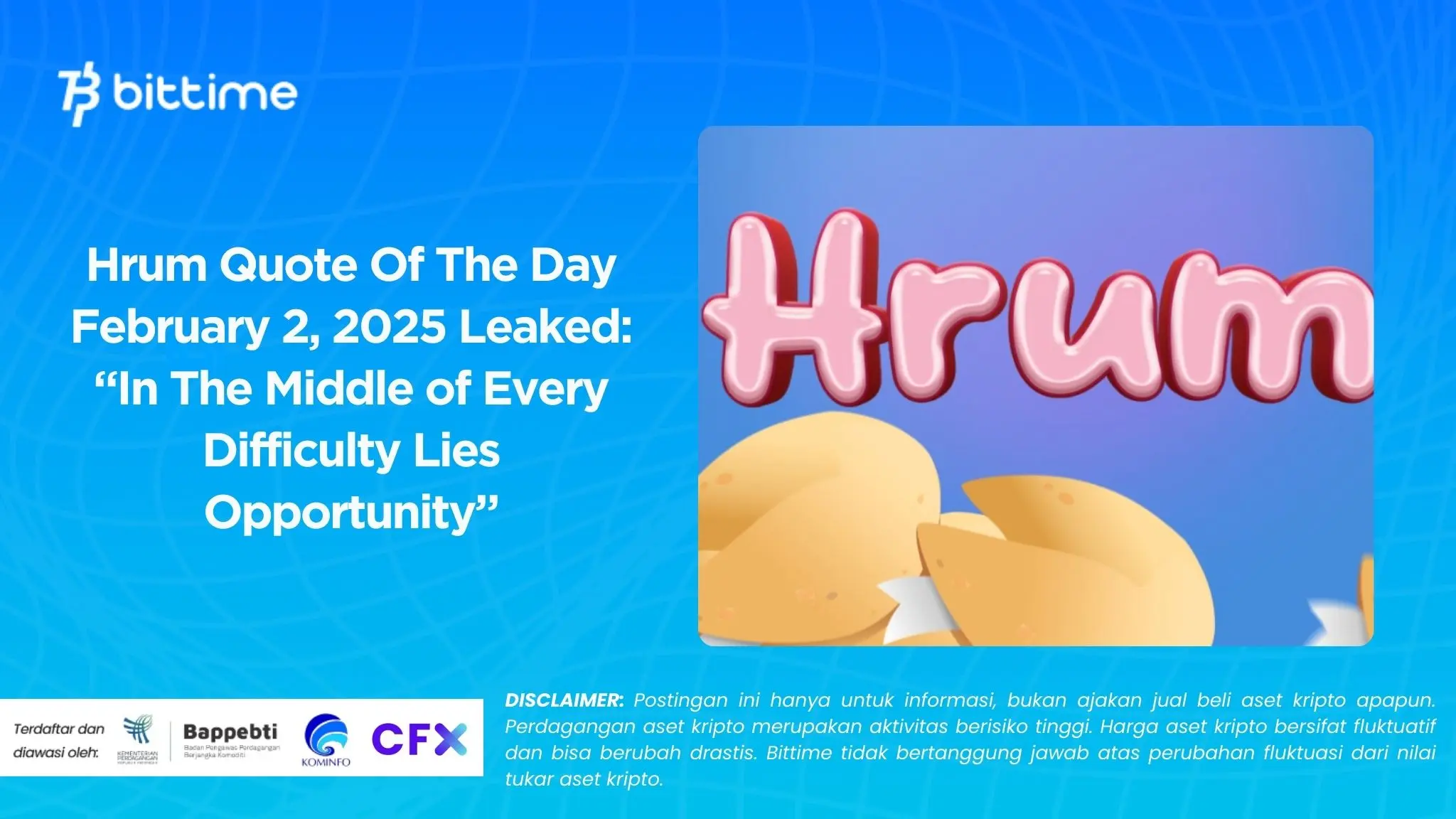 Hrum Quote Of The Day February 2, 2025 Leaked “In The Middle of Every Difficulty Lies Opportunity”.