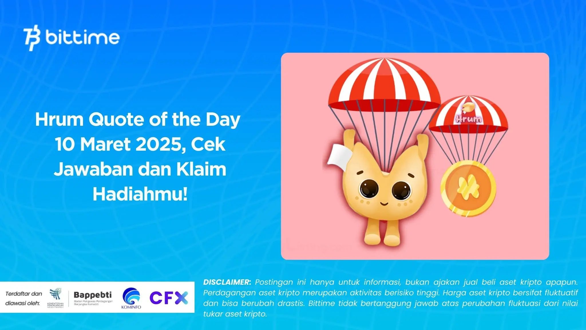 Hrum Quote of the Day 10 Maret 2025, Cek Jawaban dan Klaim Hadiahmu!