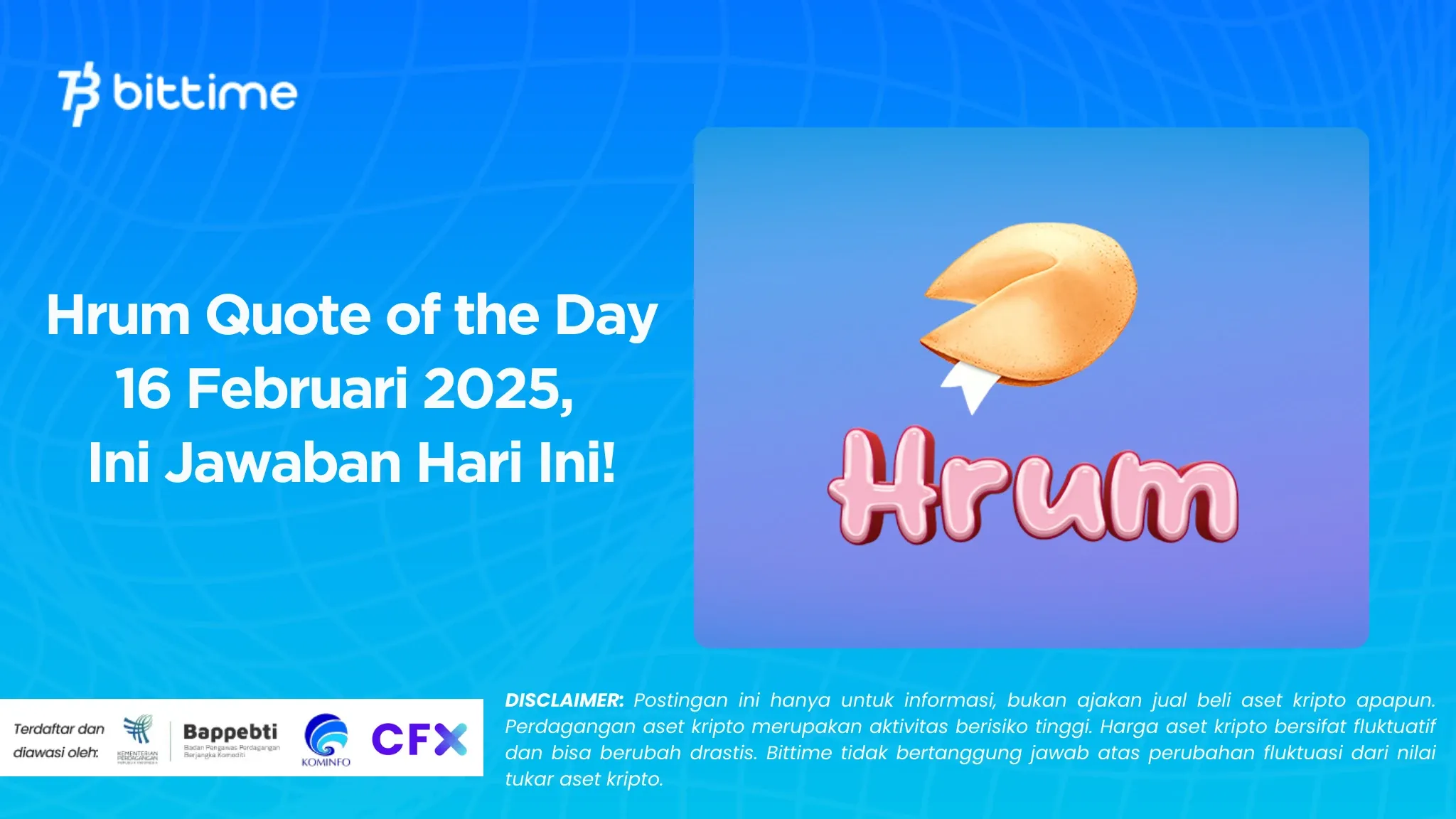 Hrum Quote of the Day 16 Februari 2025