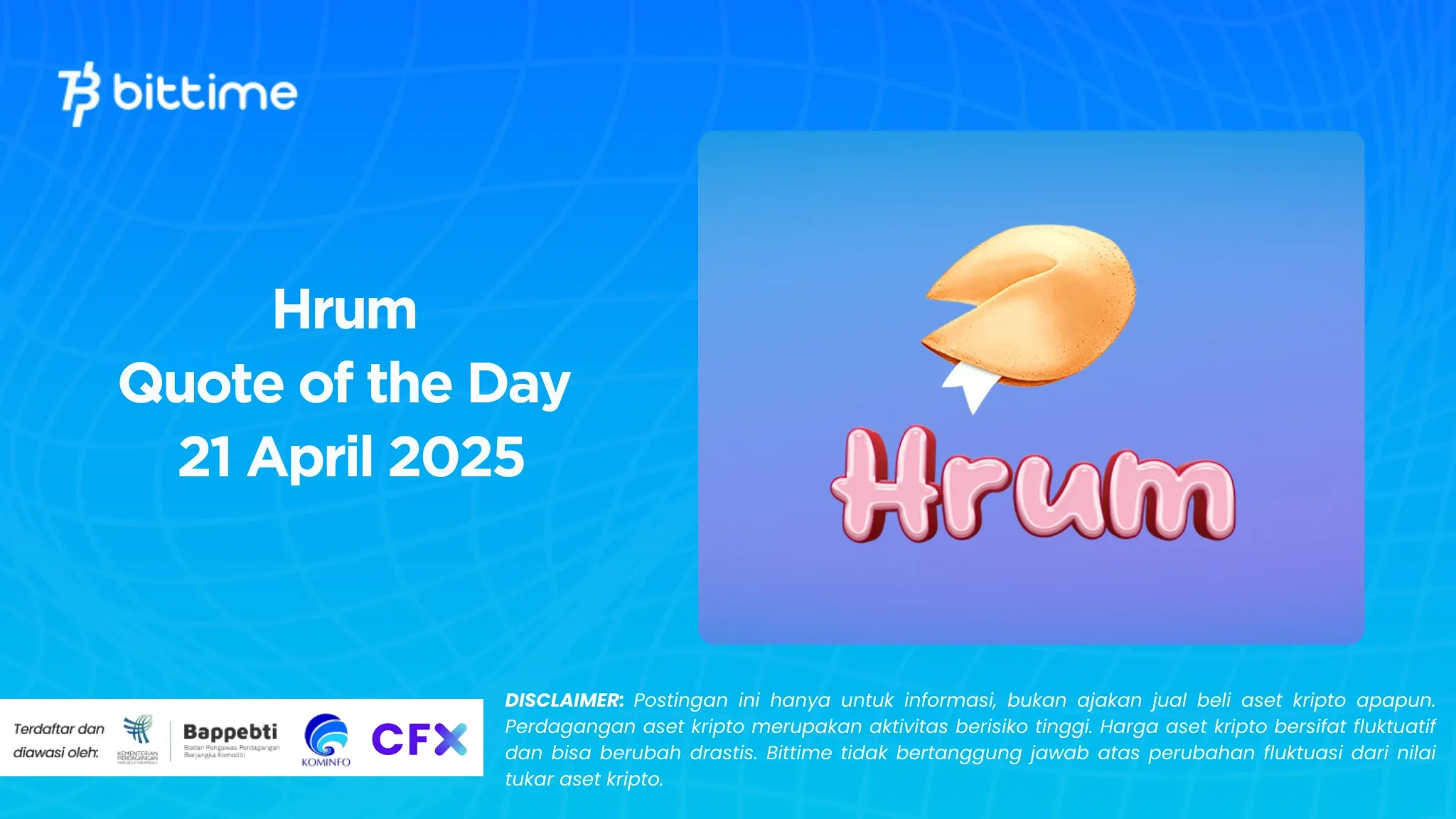 Hrum Quote of the Day 21 April 2025