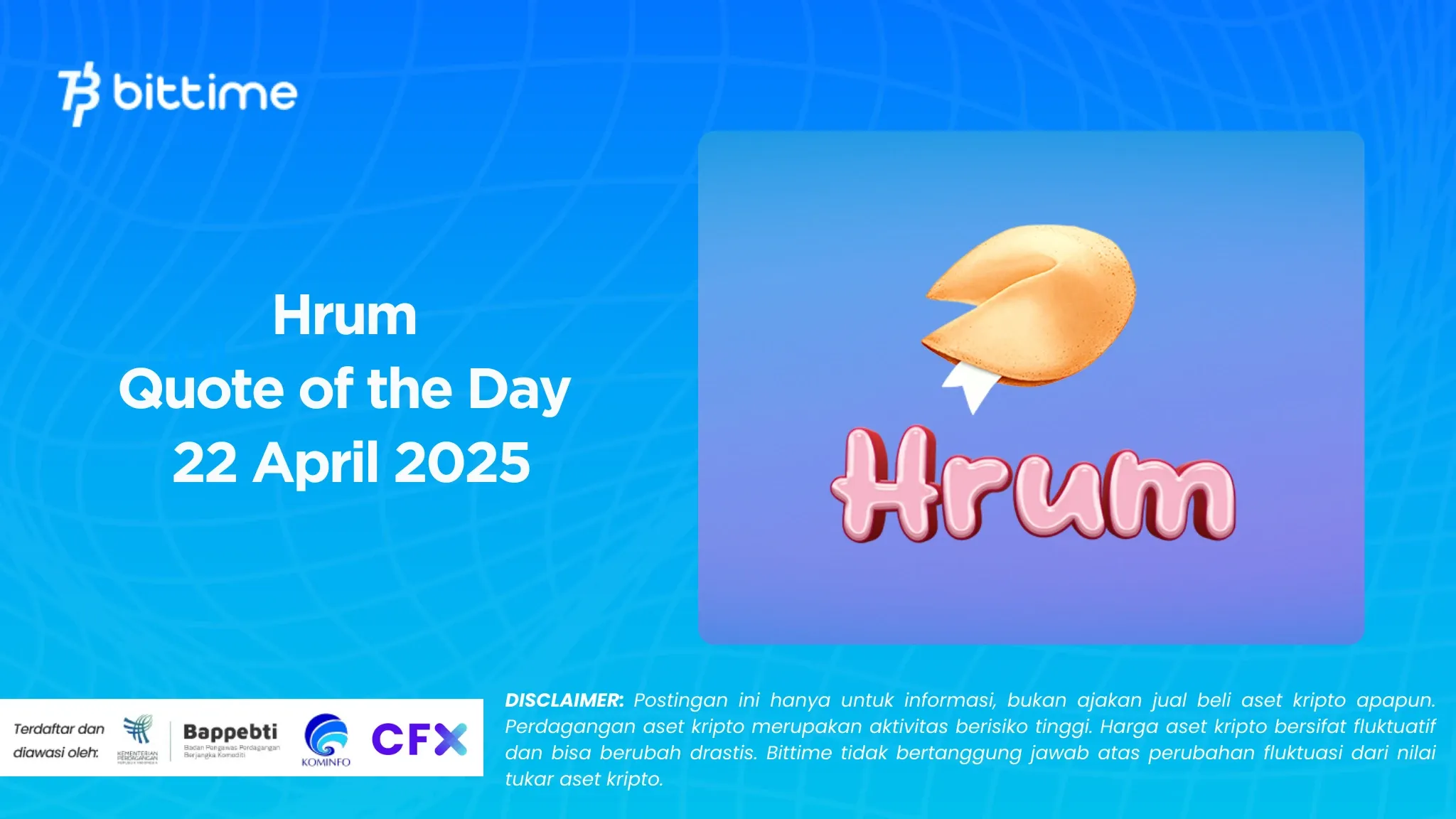 Hrum Quote of the Day 22 April 2025