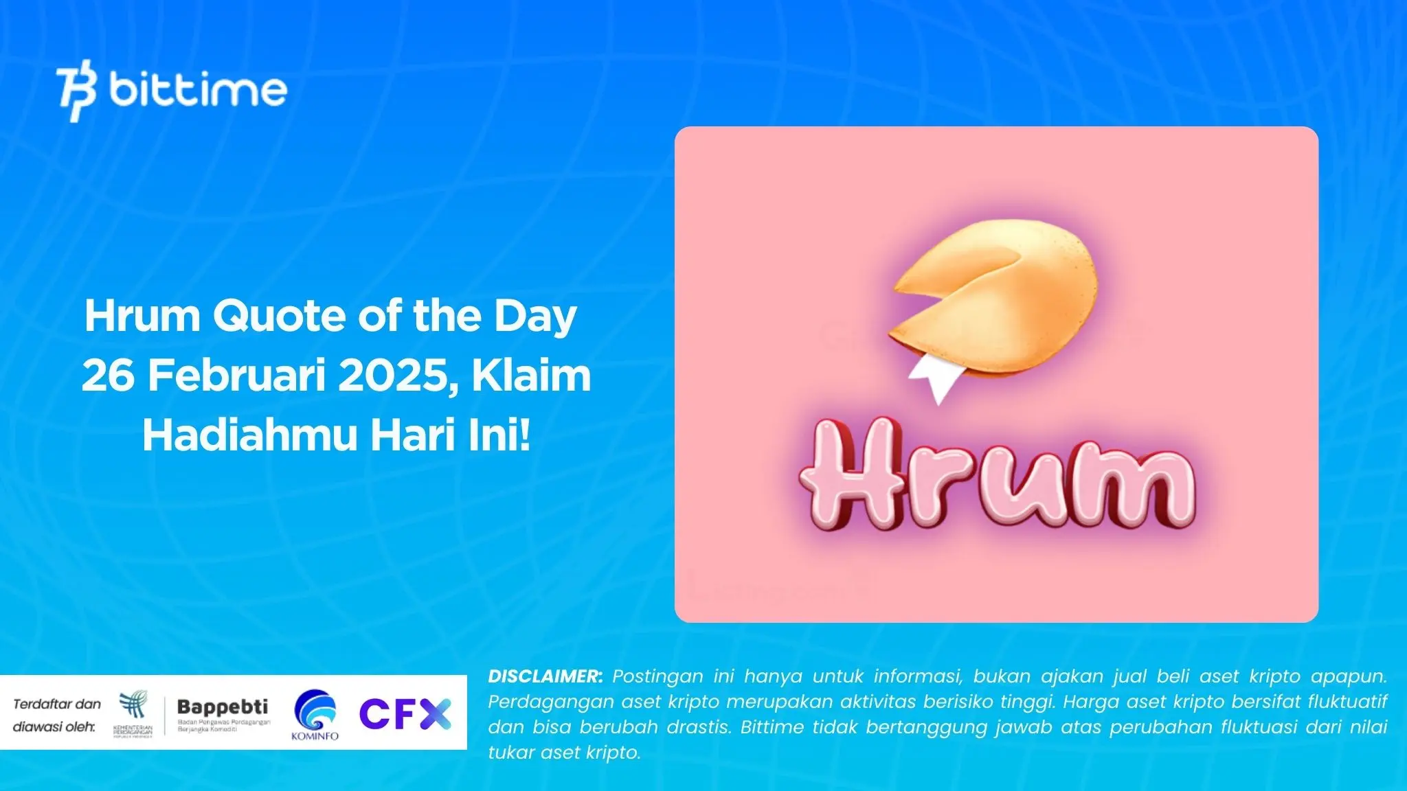 Hrum Quote of the Day 26 Februari 2025, Klaim Hadiahmu Hari Ini!