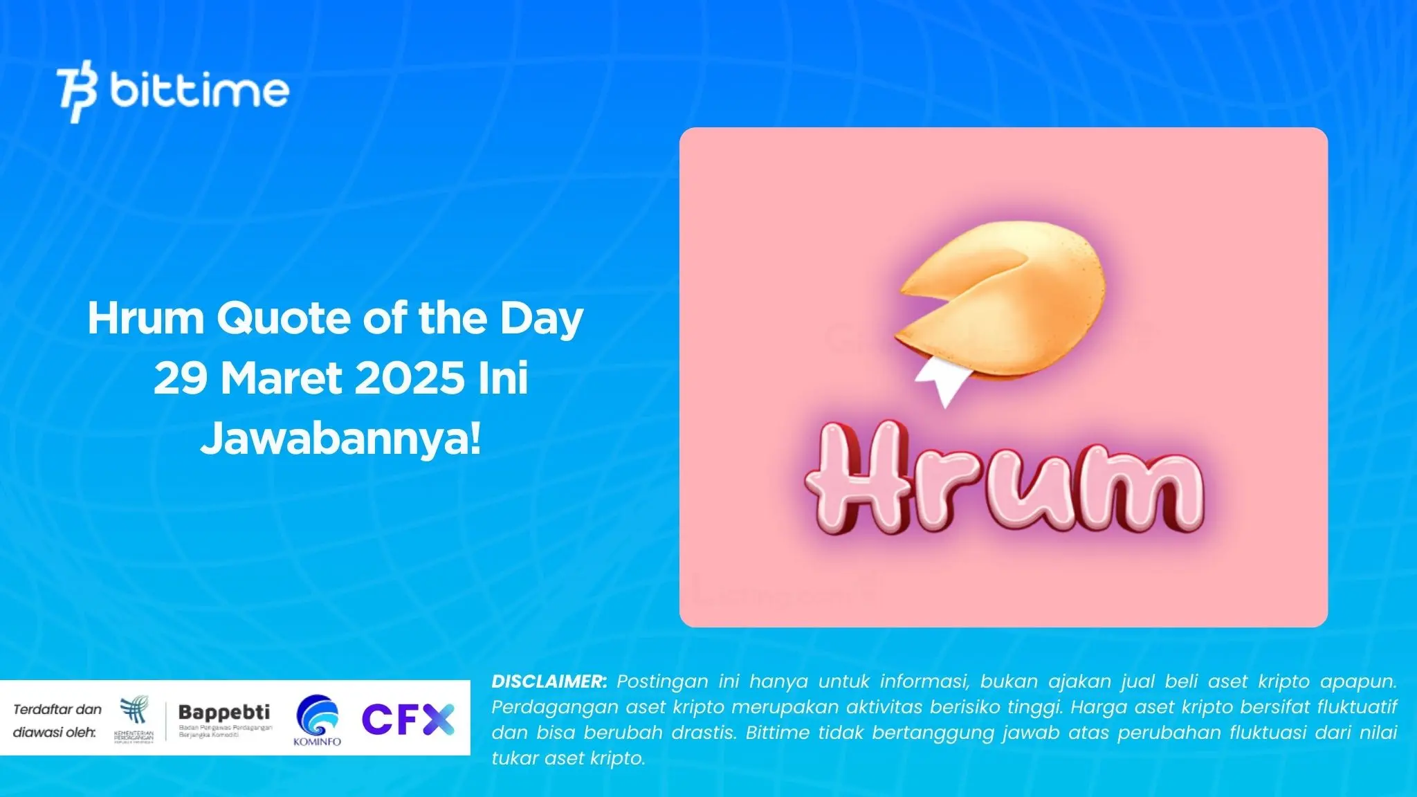 Hrum Quote of the Day 29 Maret 2025 Ini Jawabannya!