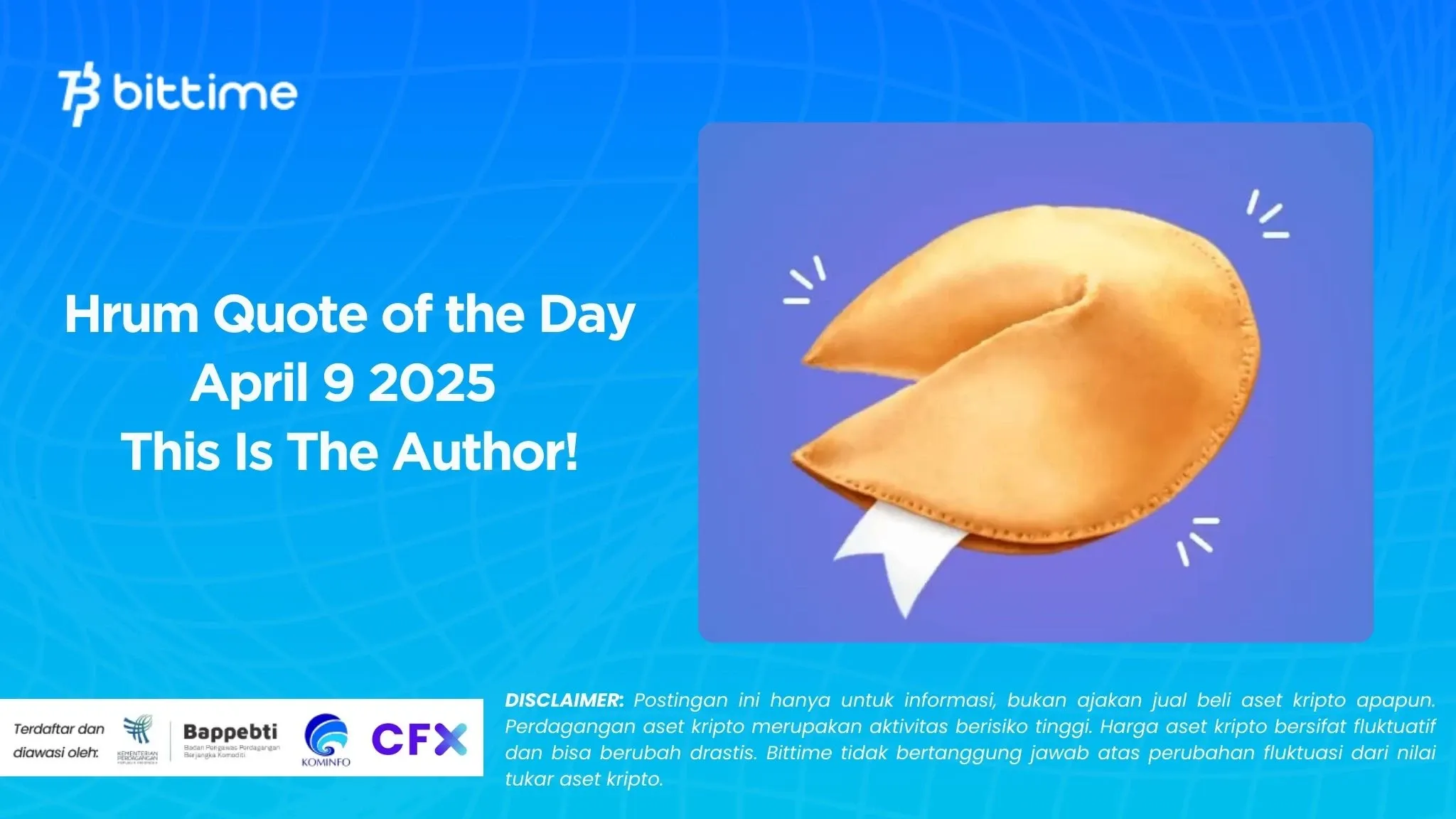 Hrum Quote of the Day April 9 2025 This Is The Author!