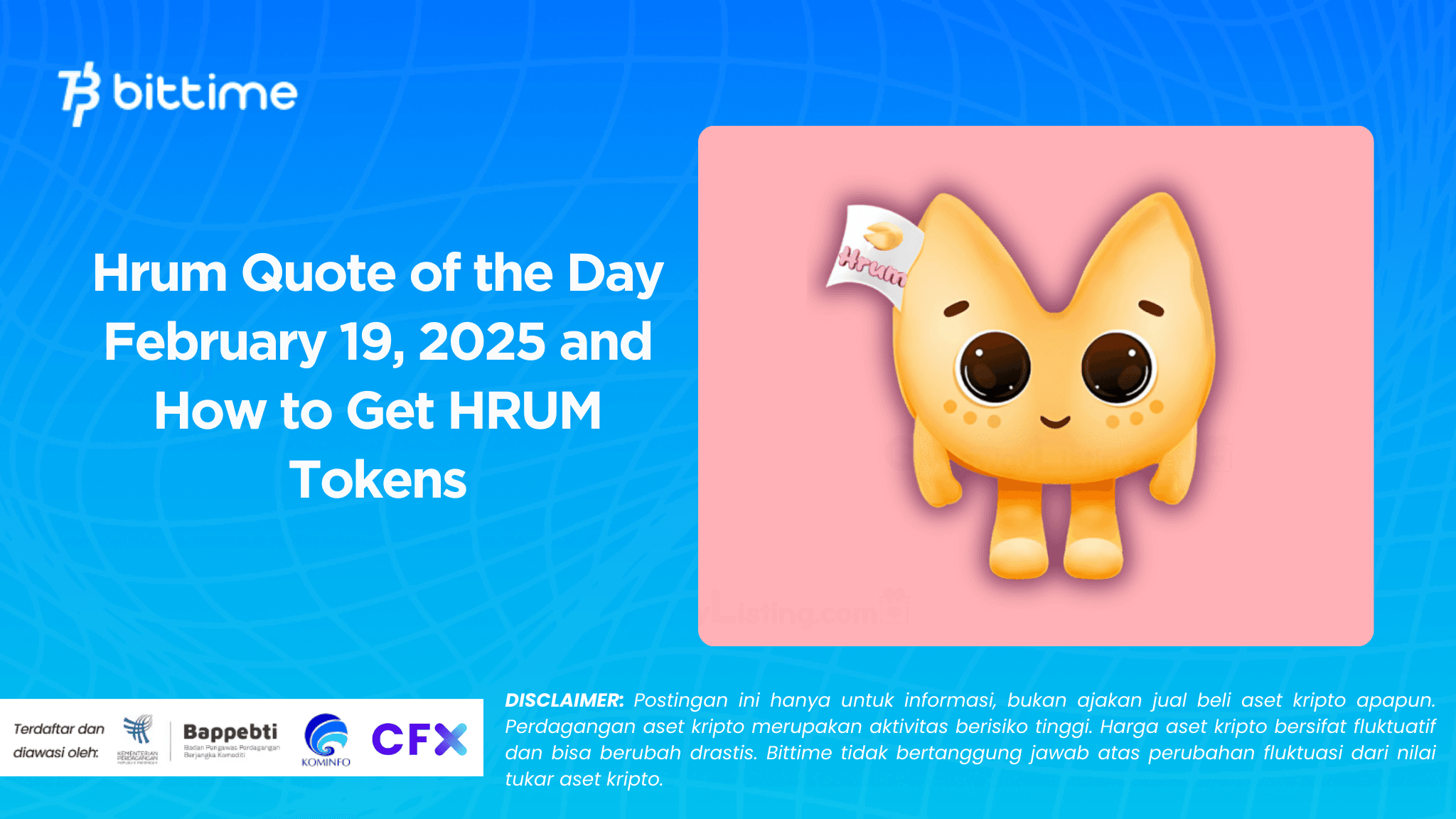 Hrum Quote of the Day February 19, 2025 and How to Get HRUM Tokens.png