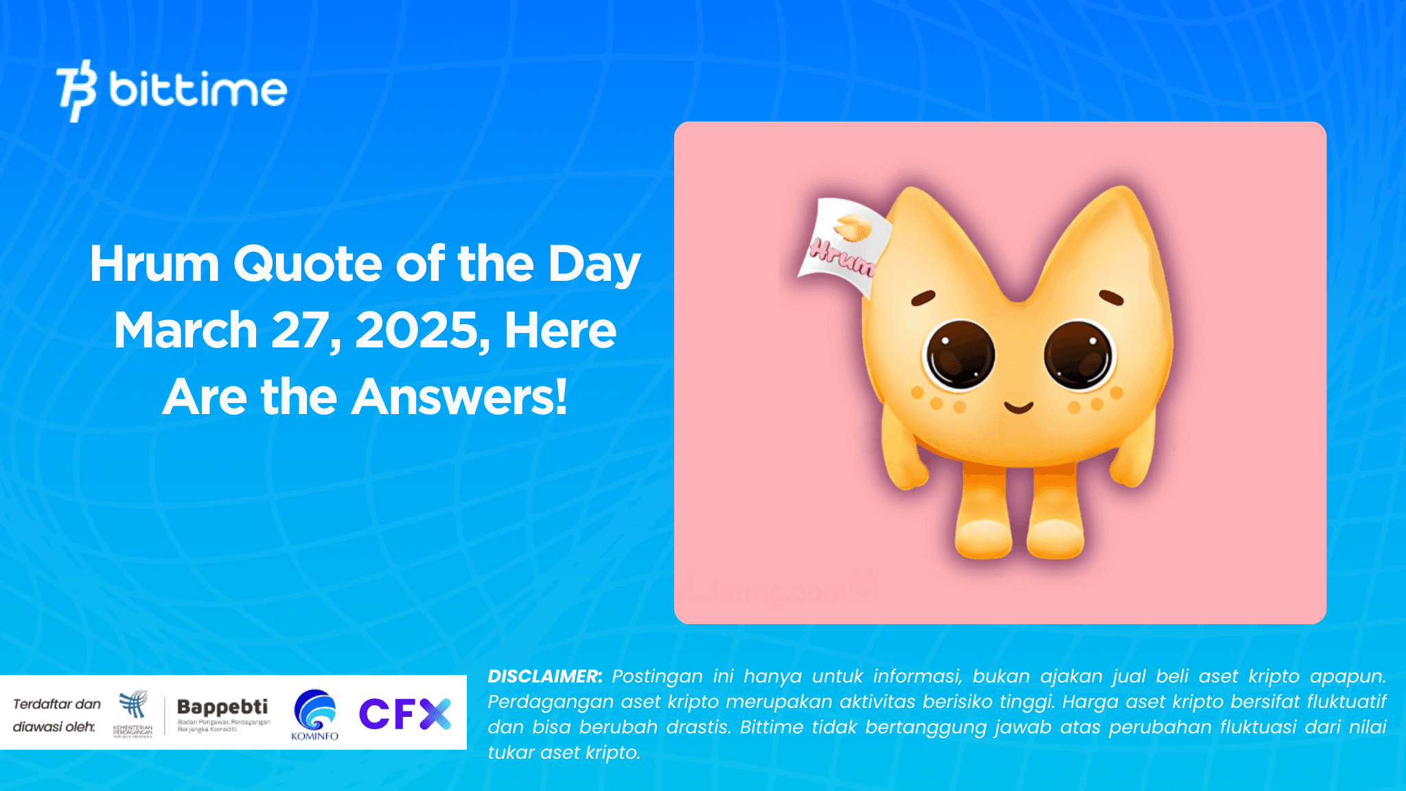 Hrum Quote of the Day March 27, 2025, Here Are the Answers!