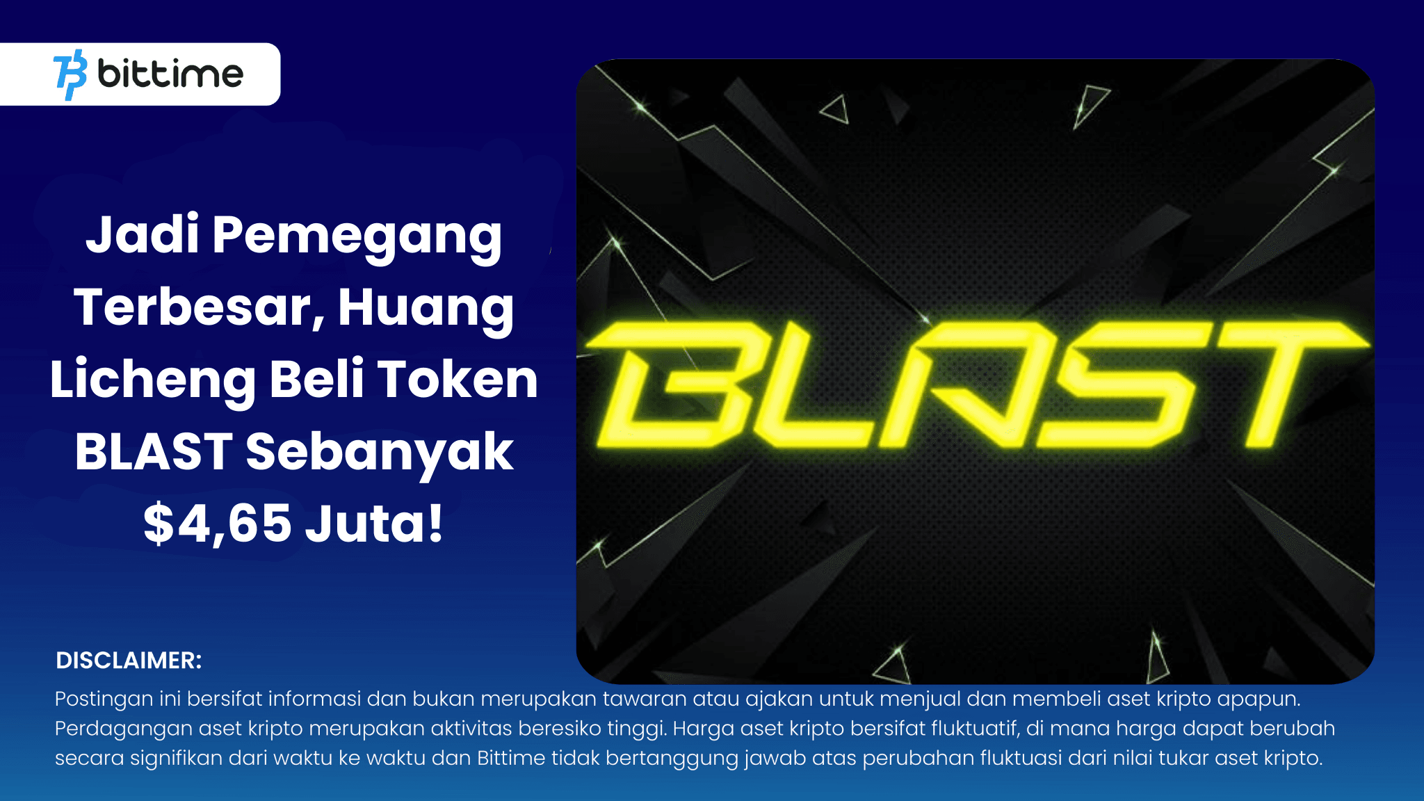 Huang Licheng Beli Token BLAST