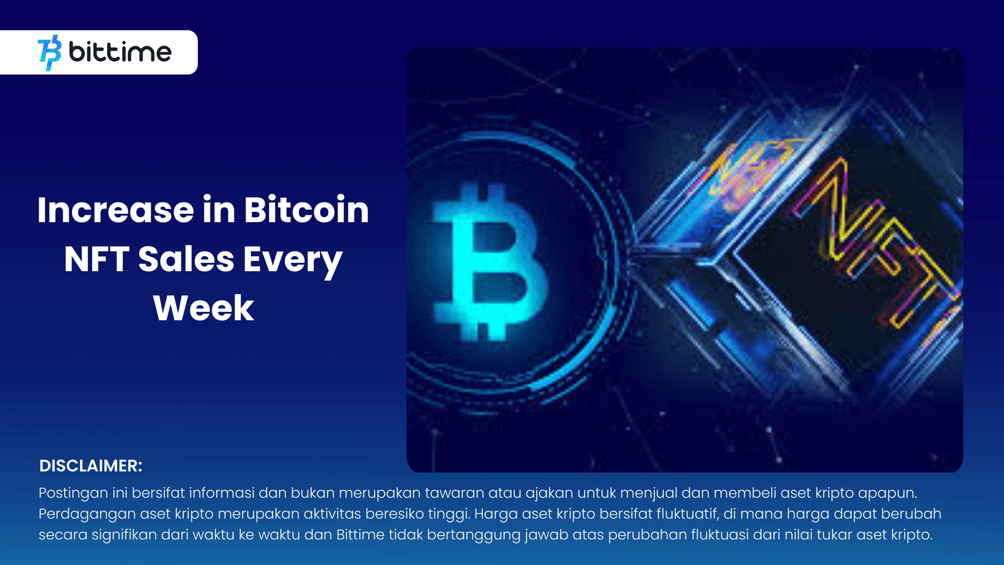 Increase in Bitcoin NFT Sales Every Week