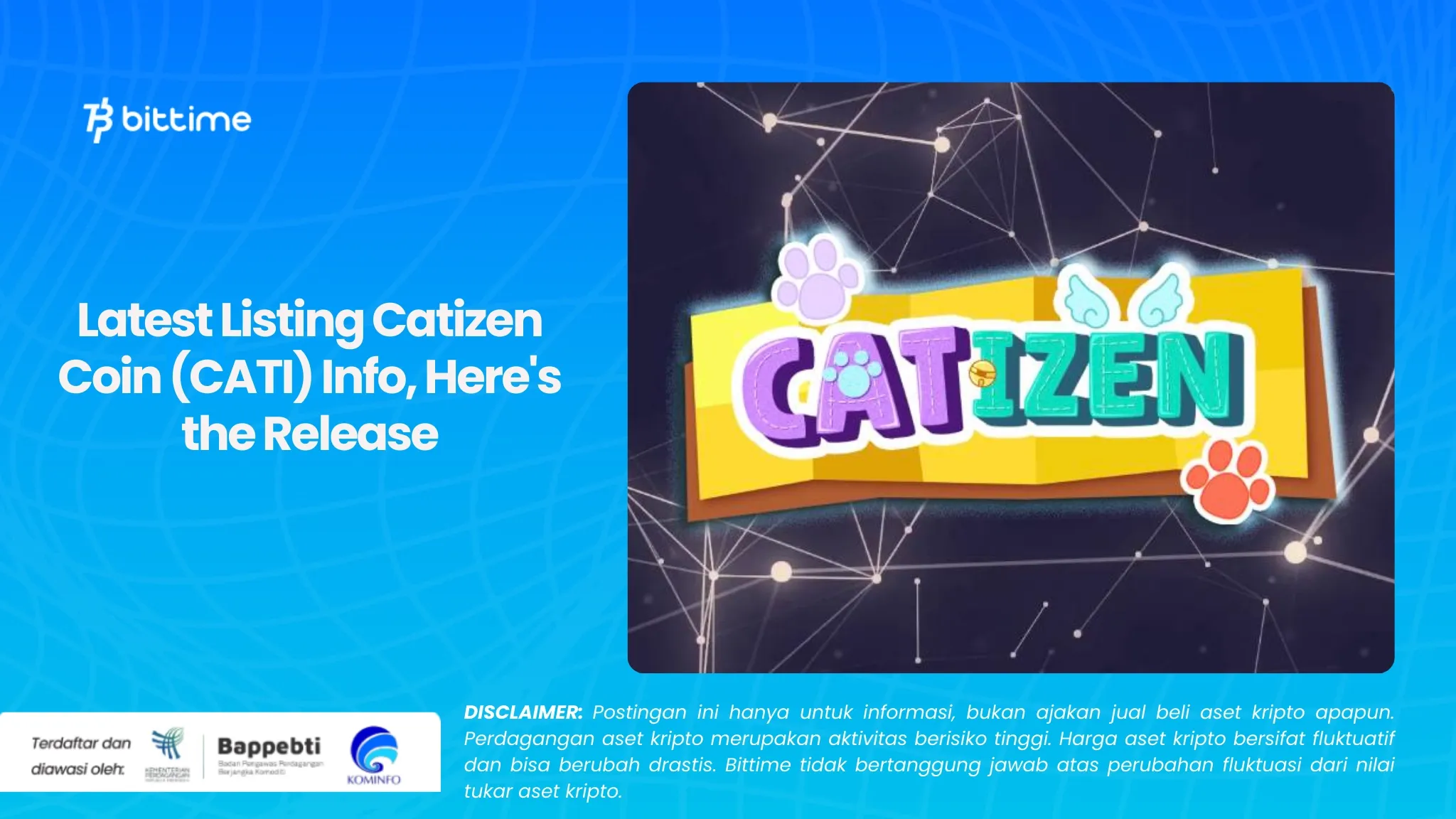 Info Koin Catizen (CATI) Listing Terbaru, Berikut Rilisnya