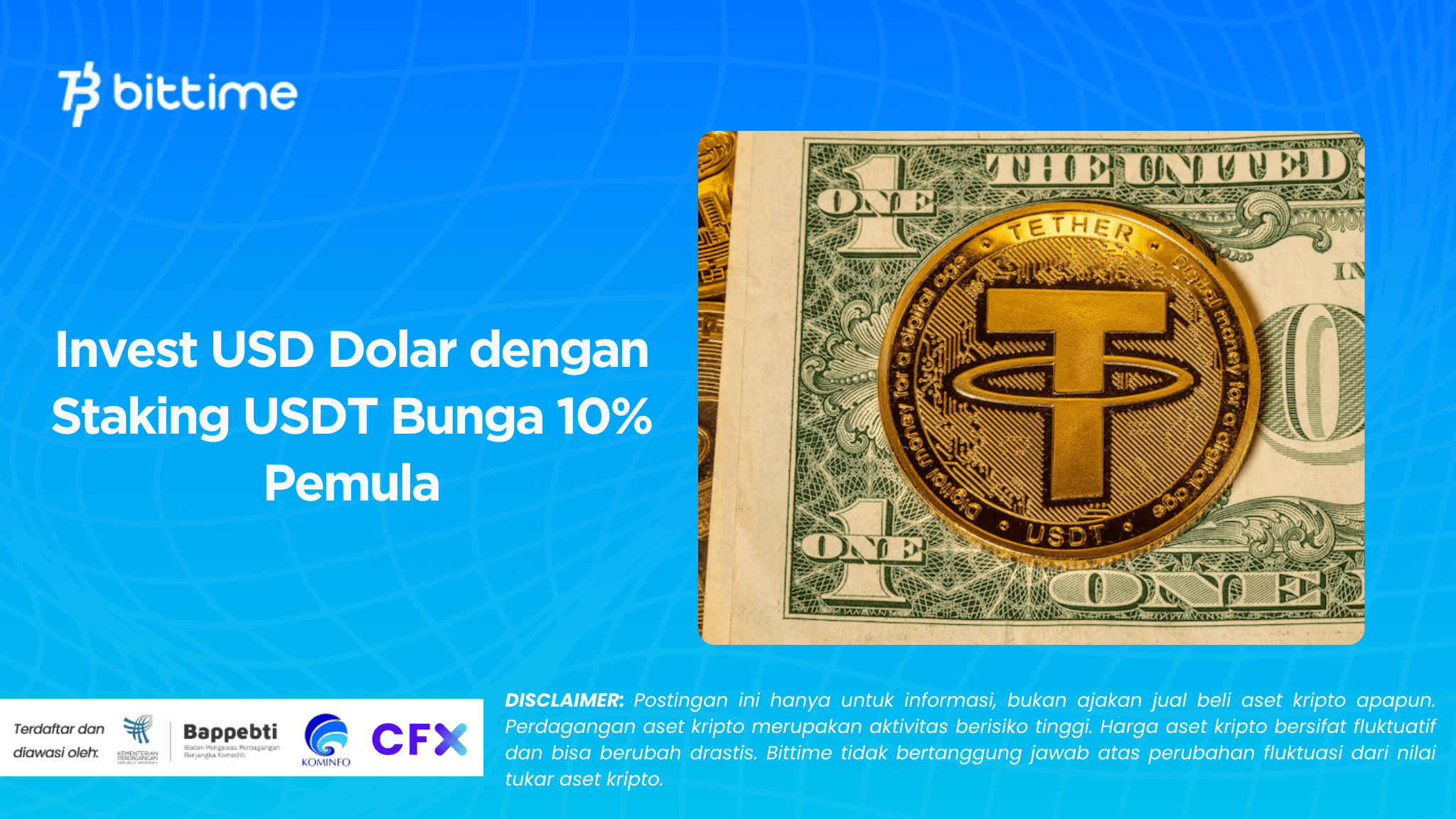 Invest USD with USDT Staking 10% Interest for Beginners