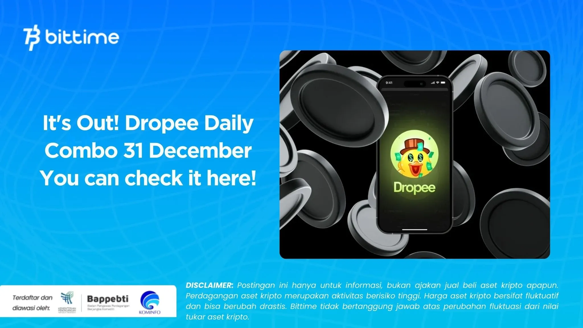 Dropee Daily Combo 31 December