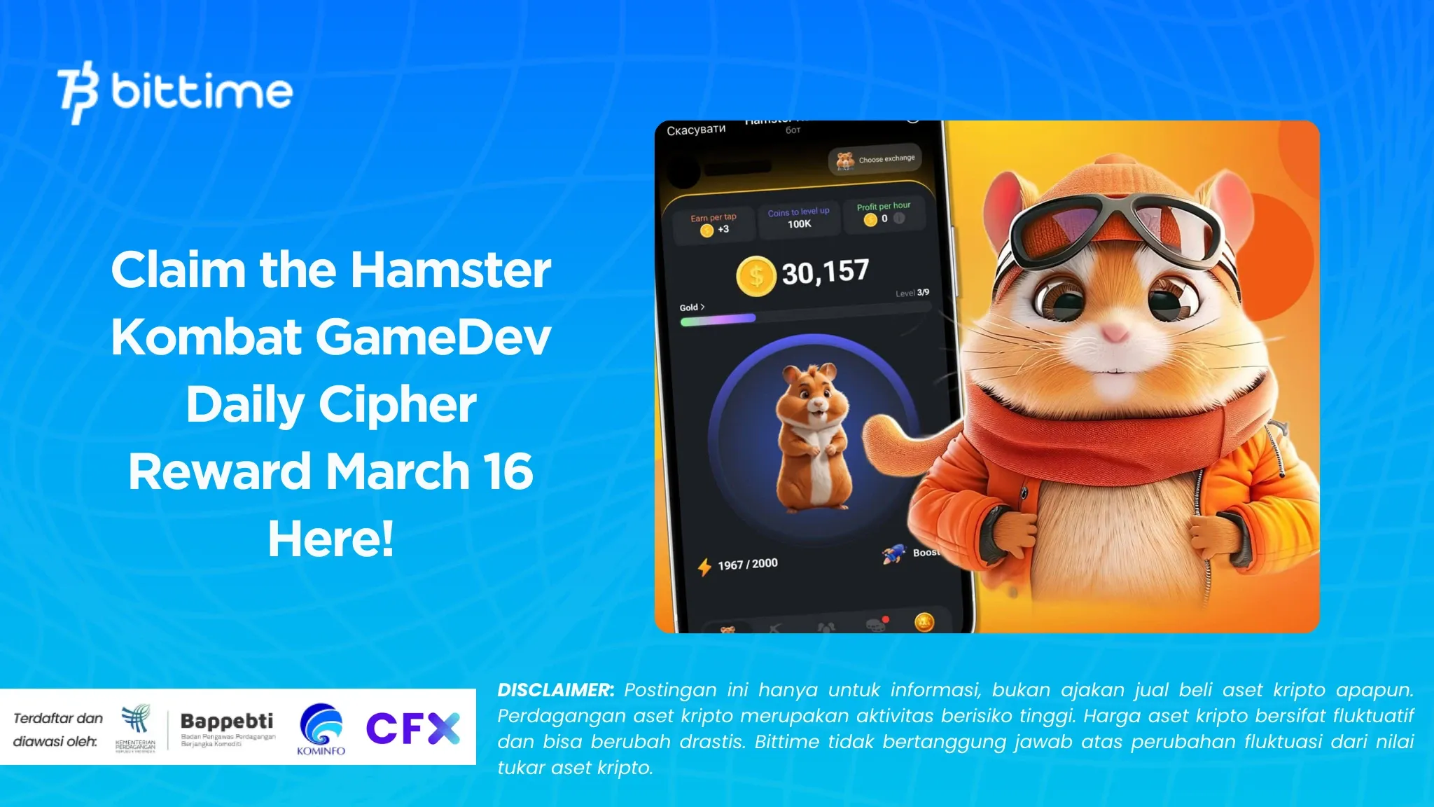 Its Time to Claim the Hamster Kombat GameDev Daily Cipher Reward March 16 Here!.webp