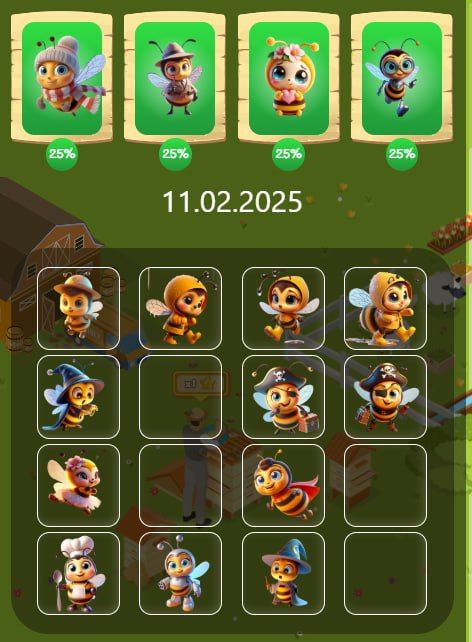 Jawaban Bee Harvest Daily Combo 11 Februari 2025