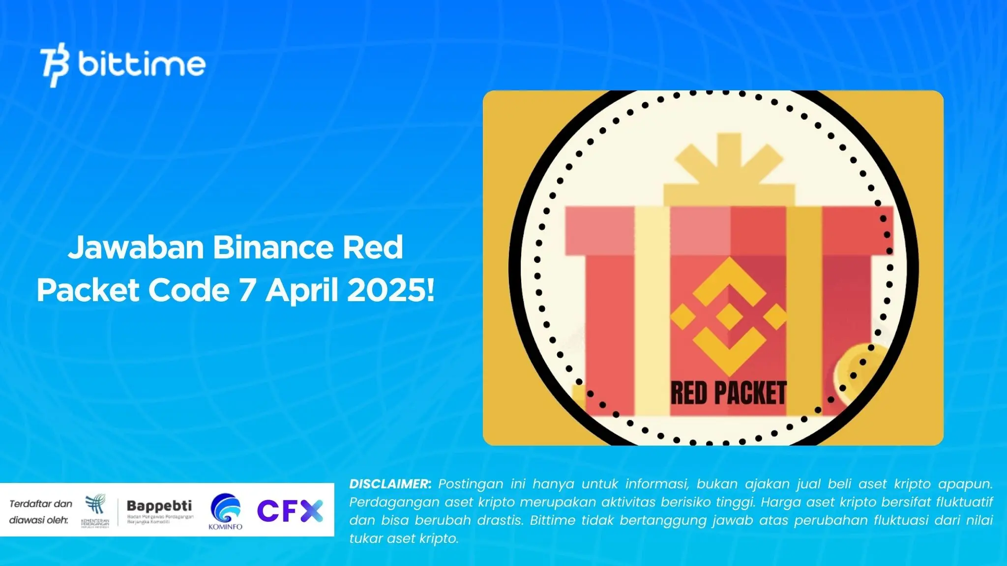 Jawaban Binance Red Packet Code 7 April 2025!
