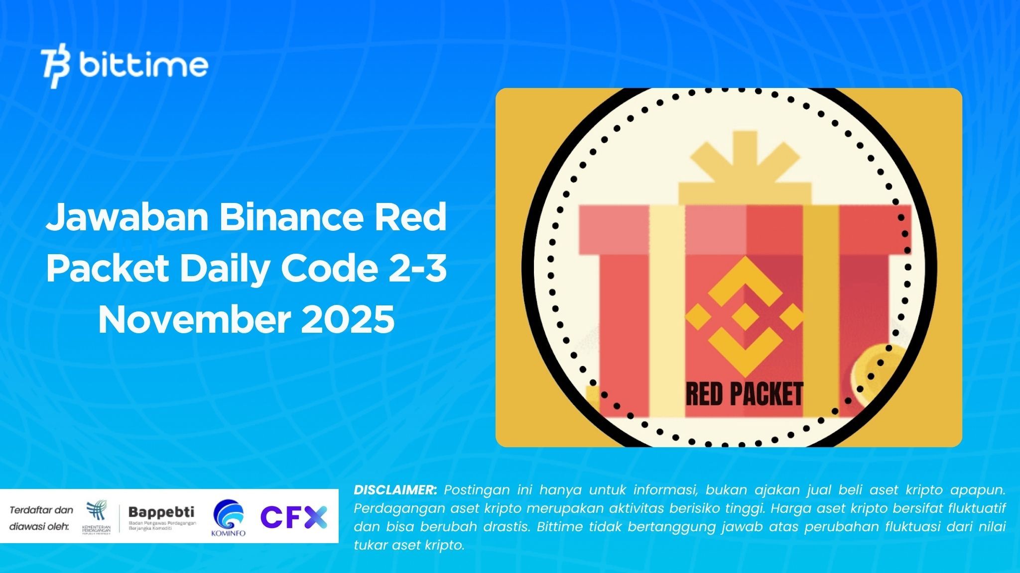 Jawaban Binance Red Packet Daily Code 2-3 November 2025