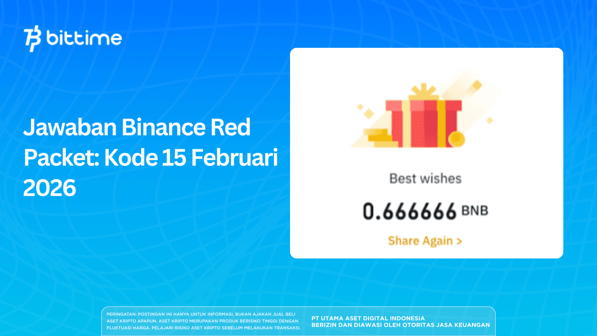Jawaban Binance Red Packet: Kode 15 Februari 2026 