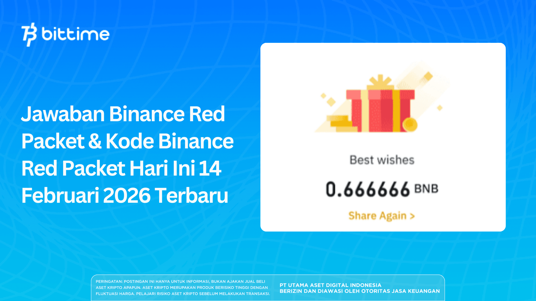 Jawaban Binance Red Packet & Kode Binance Red Packet Hari Ini 14 Februari 2026 Terbaru