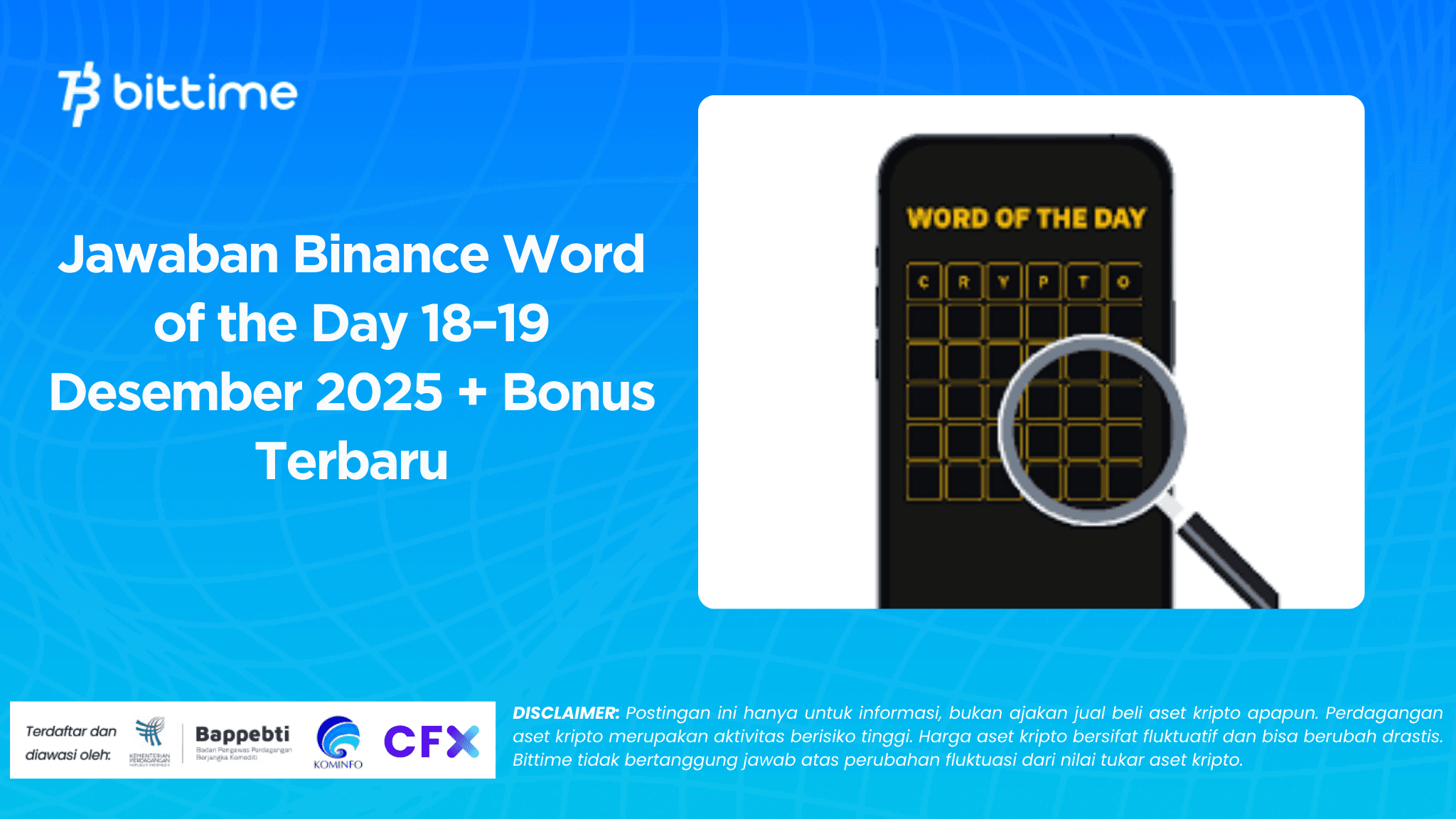 Jawaban Binance Word of the Day 18–19 Desember 2025 + Bonus Terbaru